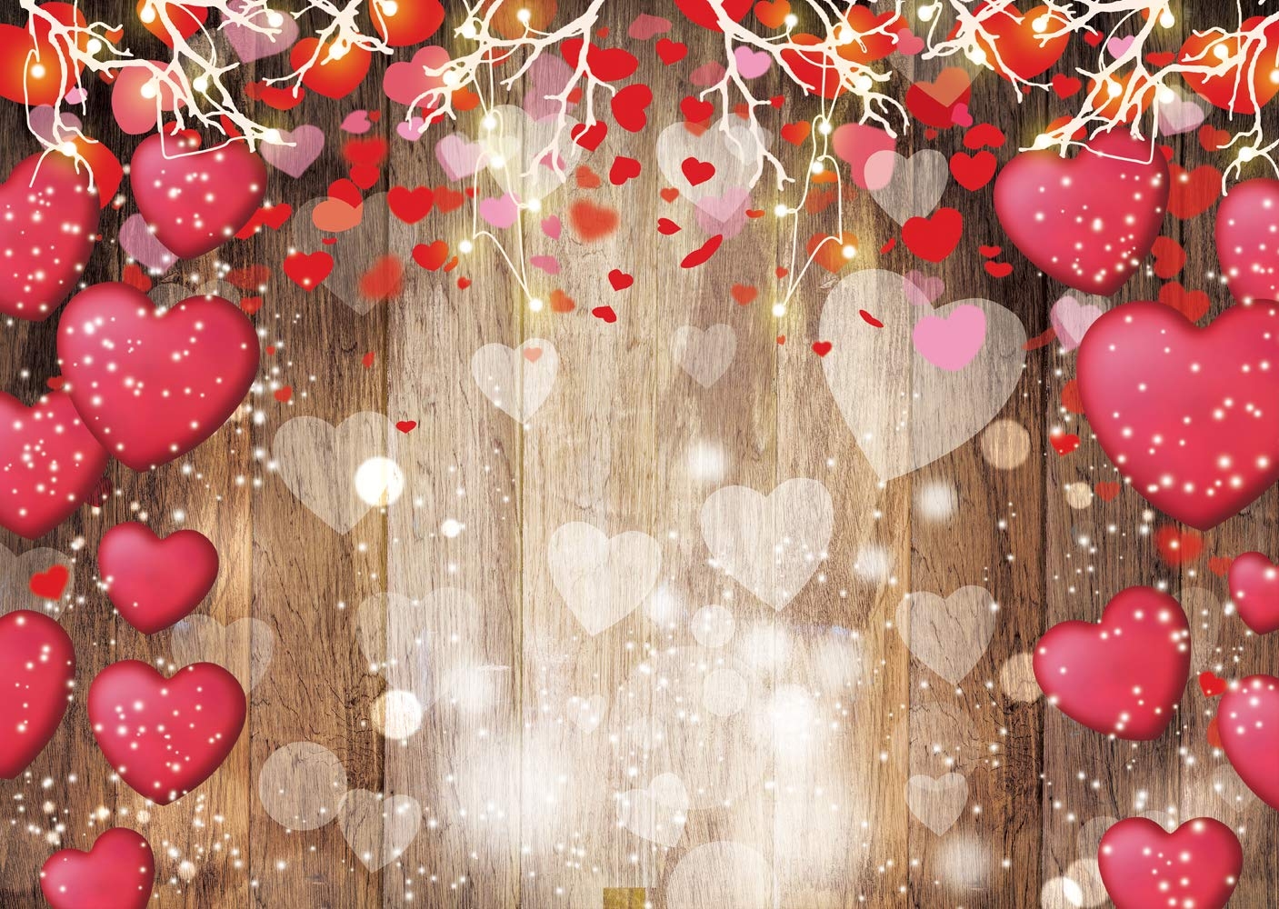 Amazon Dudaacvt 7x5ft Valentine s Day Backdrop Rustic Wood Red Love Heart Background For Mother s Day Wedding Bridal Shower Party Decor Banner Portrait Photo Studio Booth Props D480 Electronics