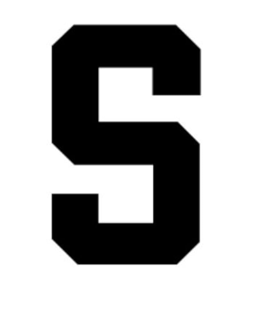 Amazon Woodburns Stencil Shop 18x24 Athletic Font Letter S Matboard Stencil