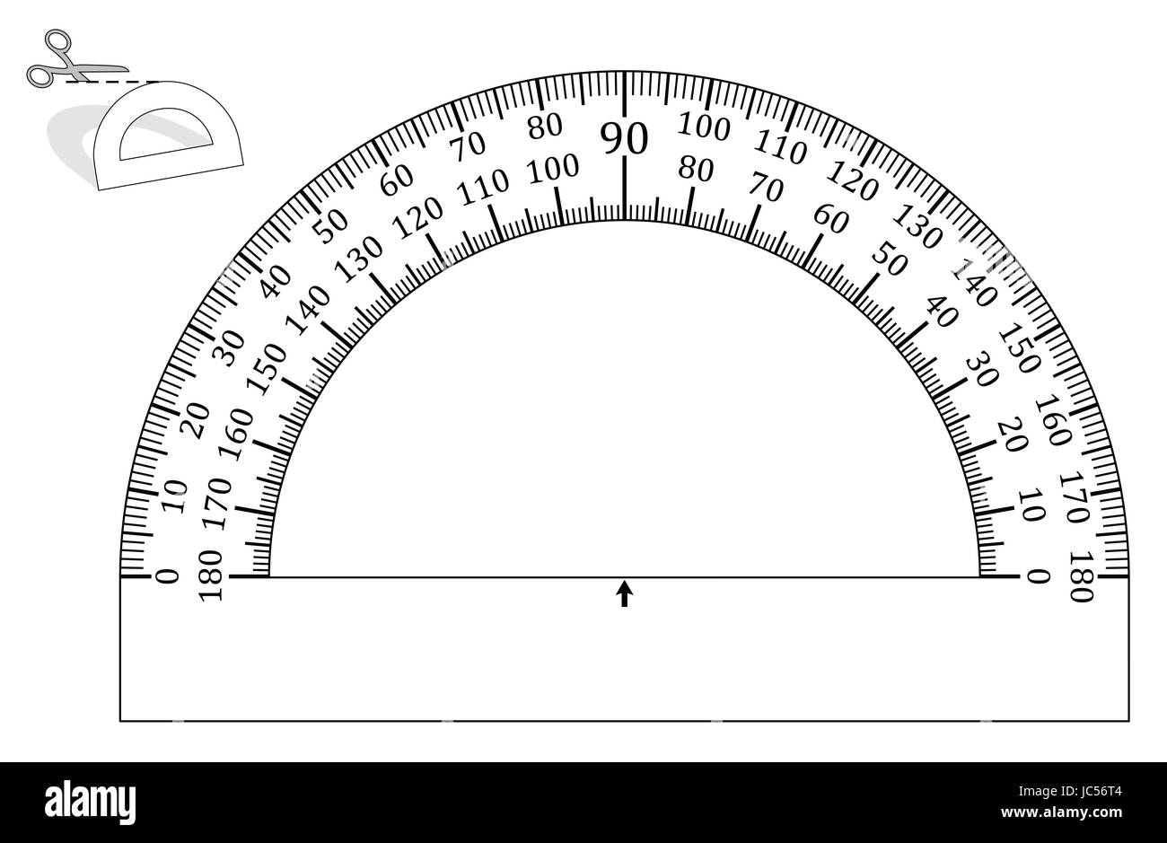 Angle Protractor Hi res Stock Photography And Images Alamy