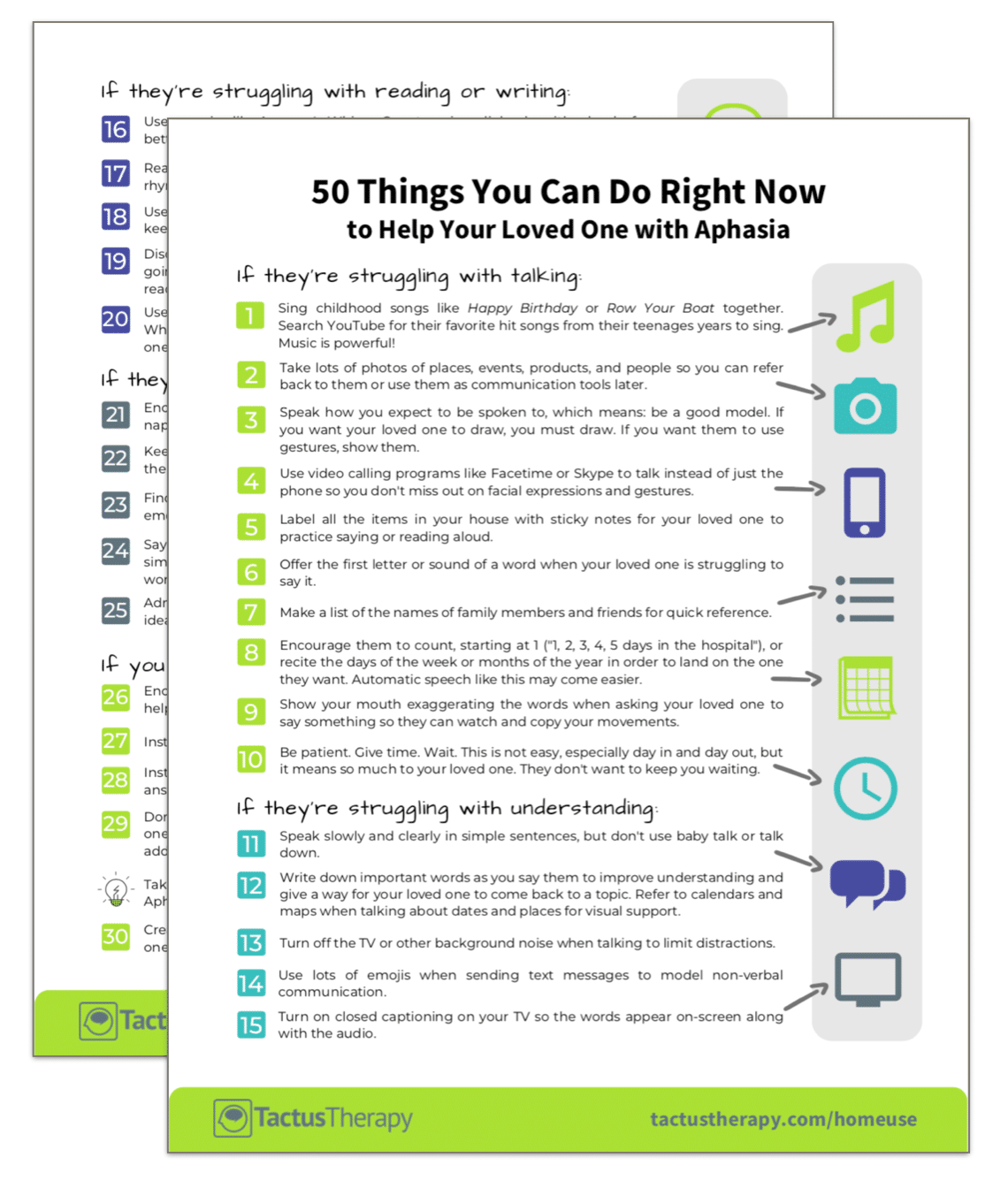 Aphasia After Stroke 50 Things To Help Your Loved One Free List Aphasia After Stroke 50 Things To Help Your Loved One Free List