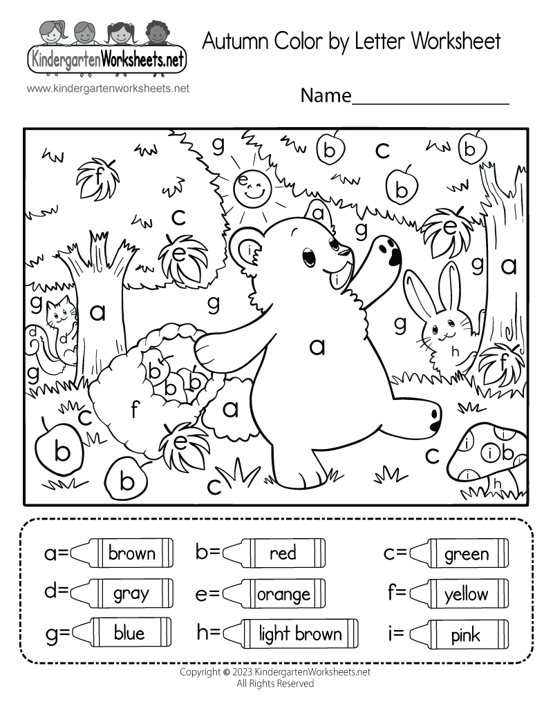 autumn worksheets printable