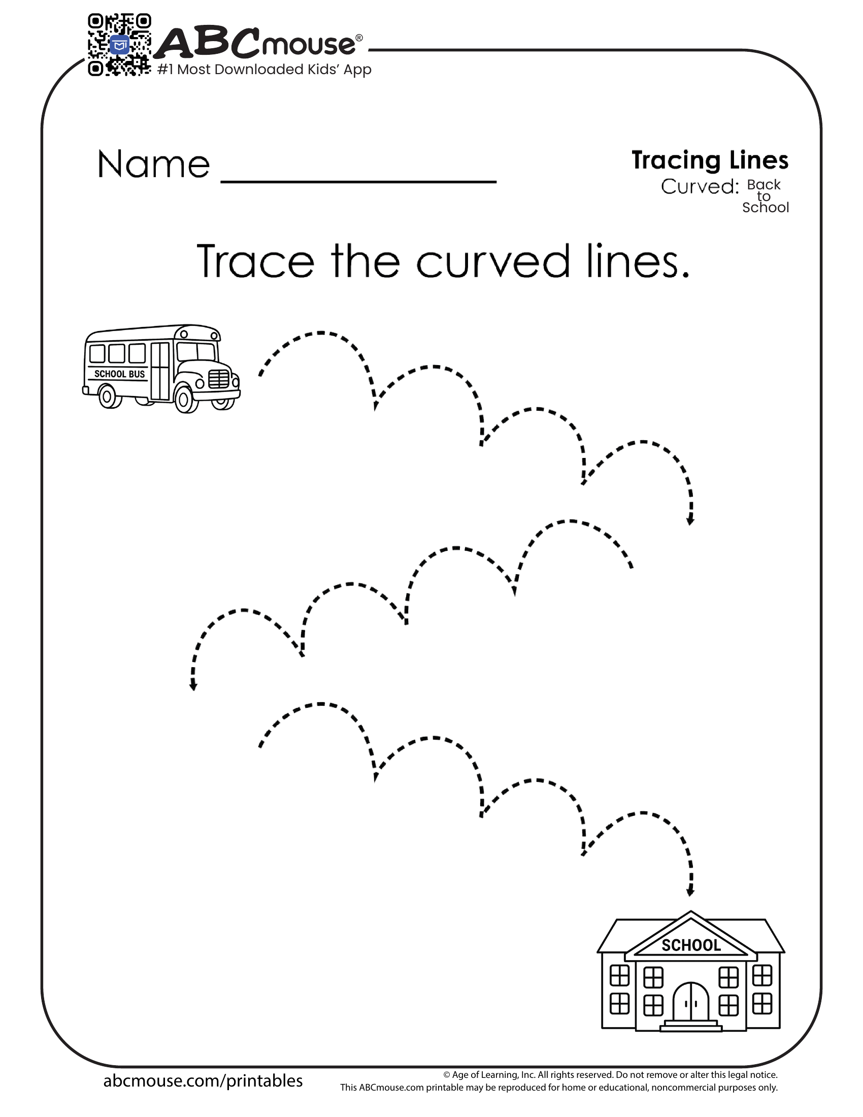 free printable tracing worksheets for kindergarten