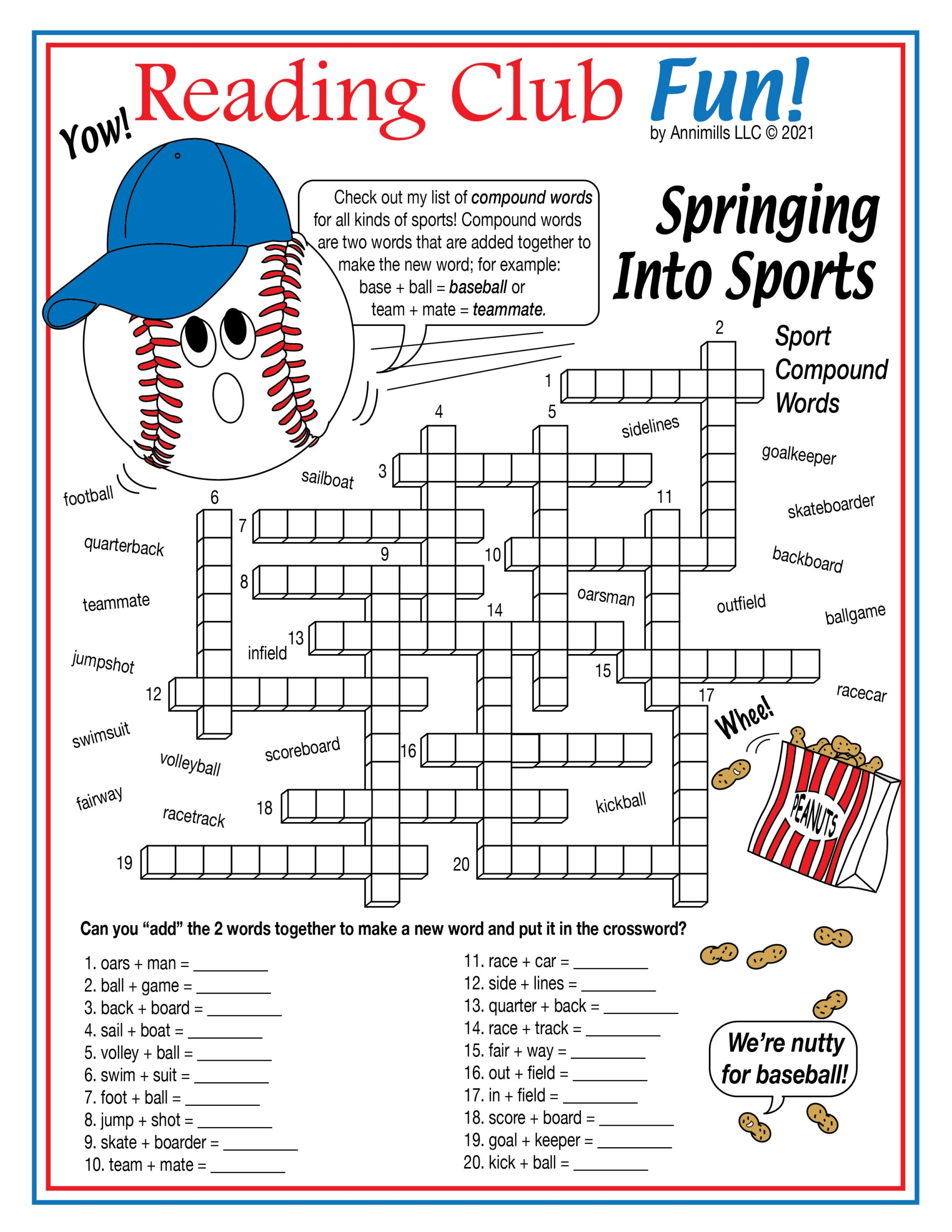 printable sports crossword puzzles