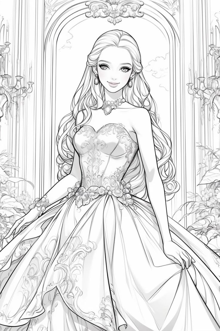 pictures to color princess