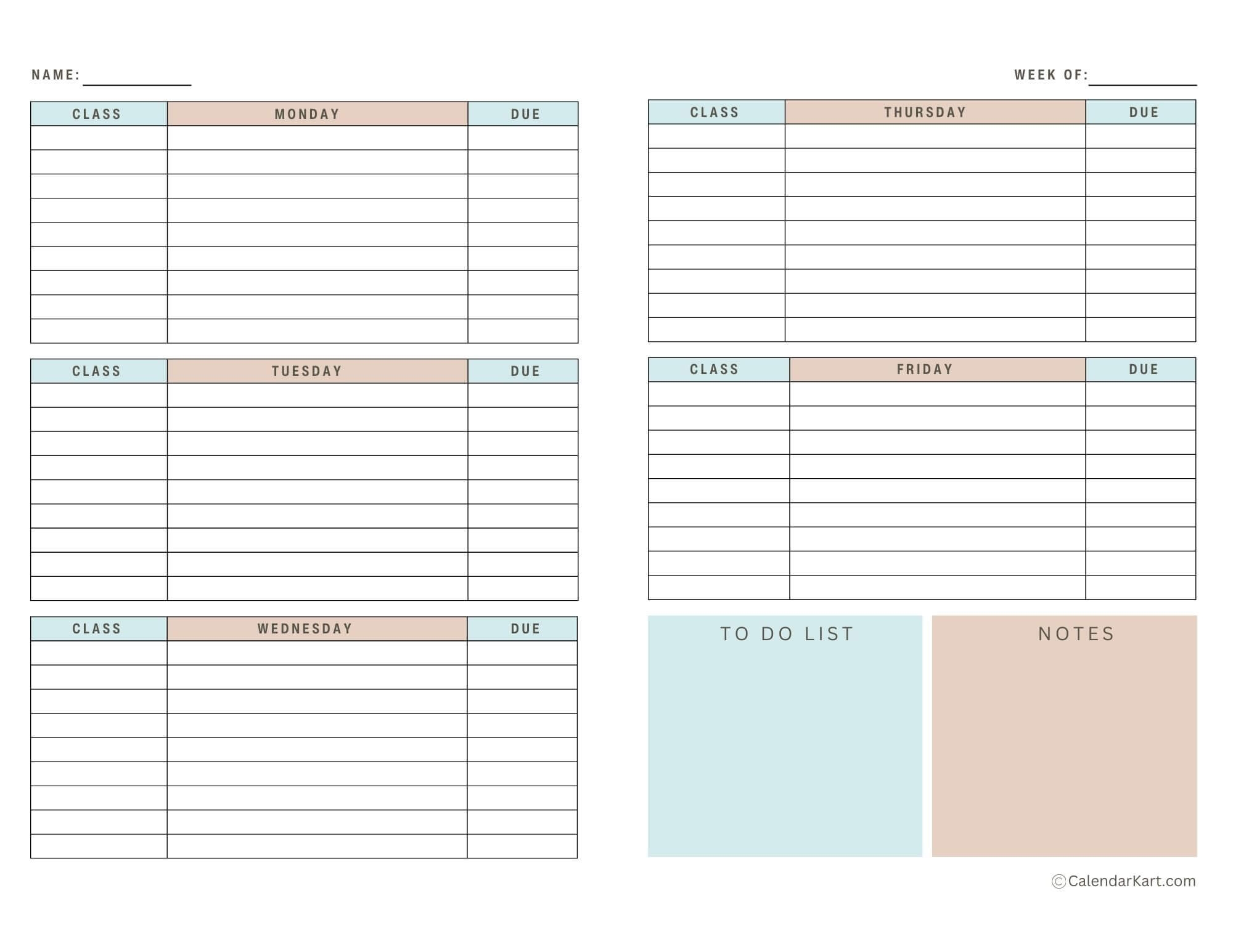 student planner printable pdf free student planner printable pdf free