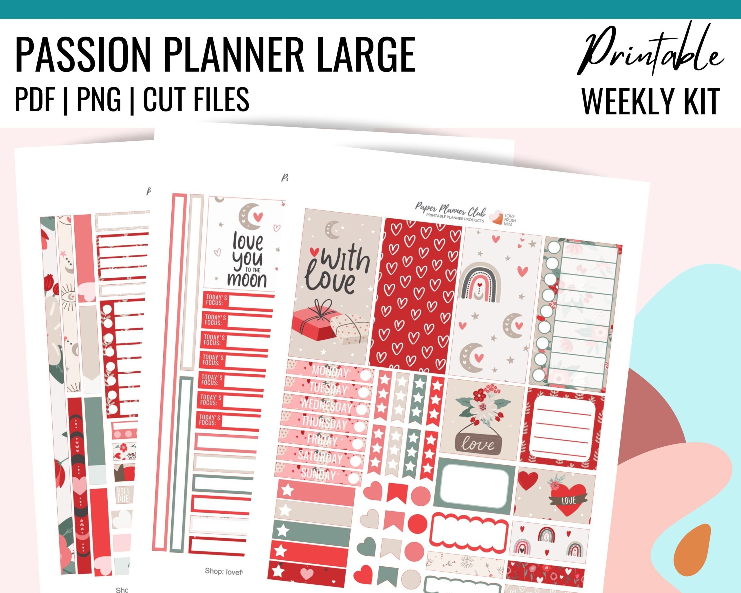 passion planner printable passion planner printable
