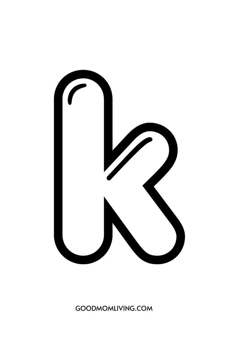 k in bubble letters k in bubble letters