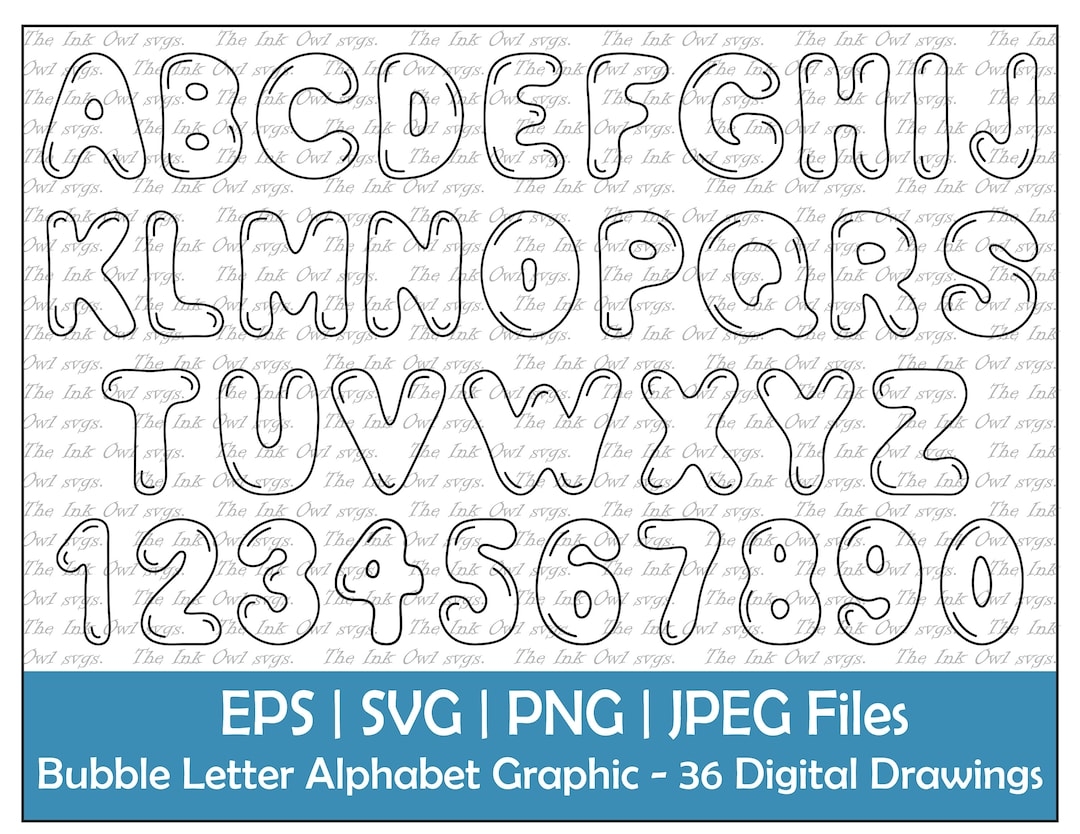 Bubble Letter Alphabet And Numbers Vector Clipart Outline Text Graphics ABC 123 Logos Banners PNG JPG Svg Eps Etsy Hong Kong Bubble Letter Alphabet And Numbers Vector Clipart Outline Text Graphics ABC 123 Logos Banners PNG JPG Svg Eps Etsy Hong Kong