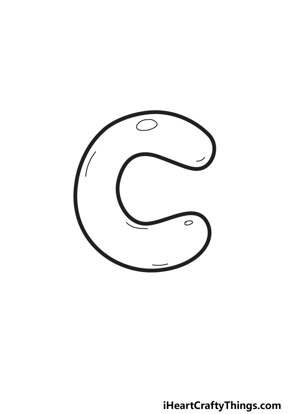 Bubble Letter C Draw Your Own Bubble C In 6 Easy Steps