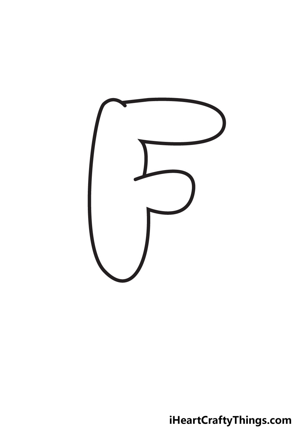 Bubble Letter F Draw Your Own Bubble F In 5 Easy Steps