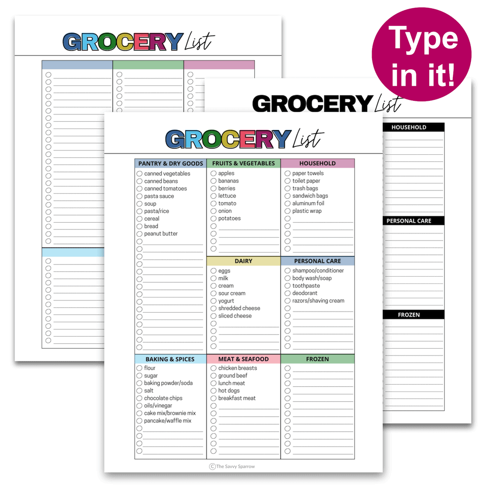 Build A Master Grocery List With This Printable Template Build A Master Grocery List With This Printable Template