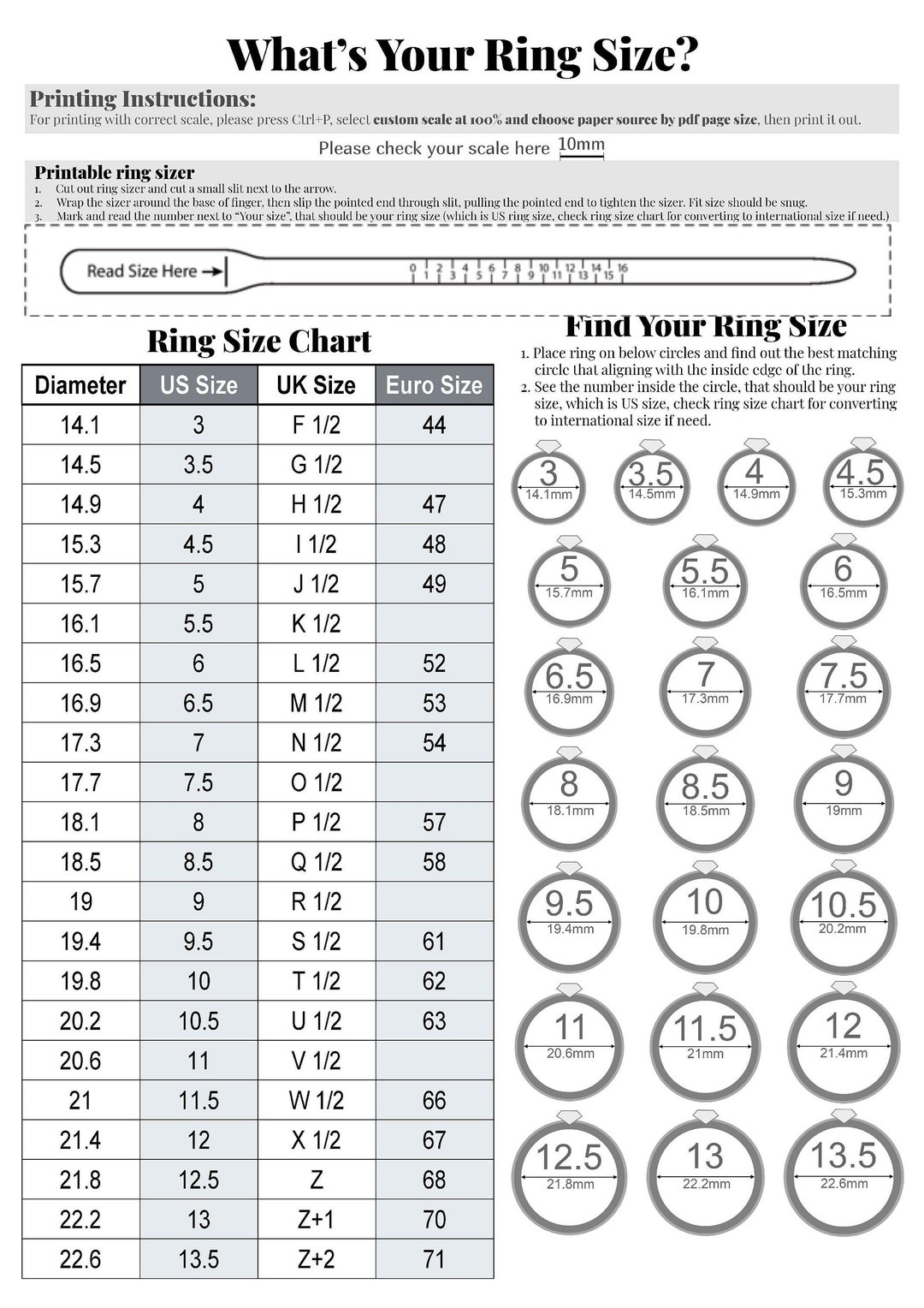 ring sizer online