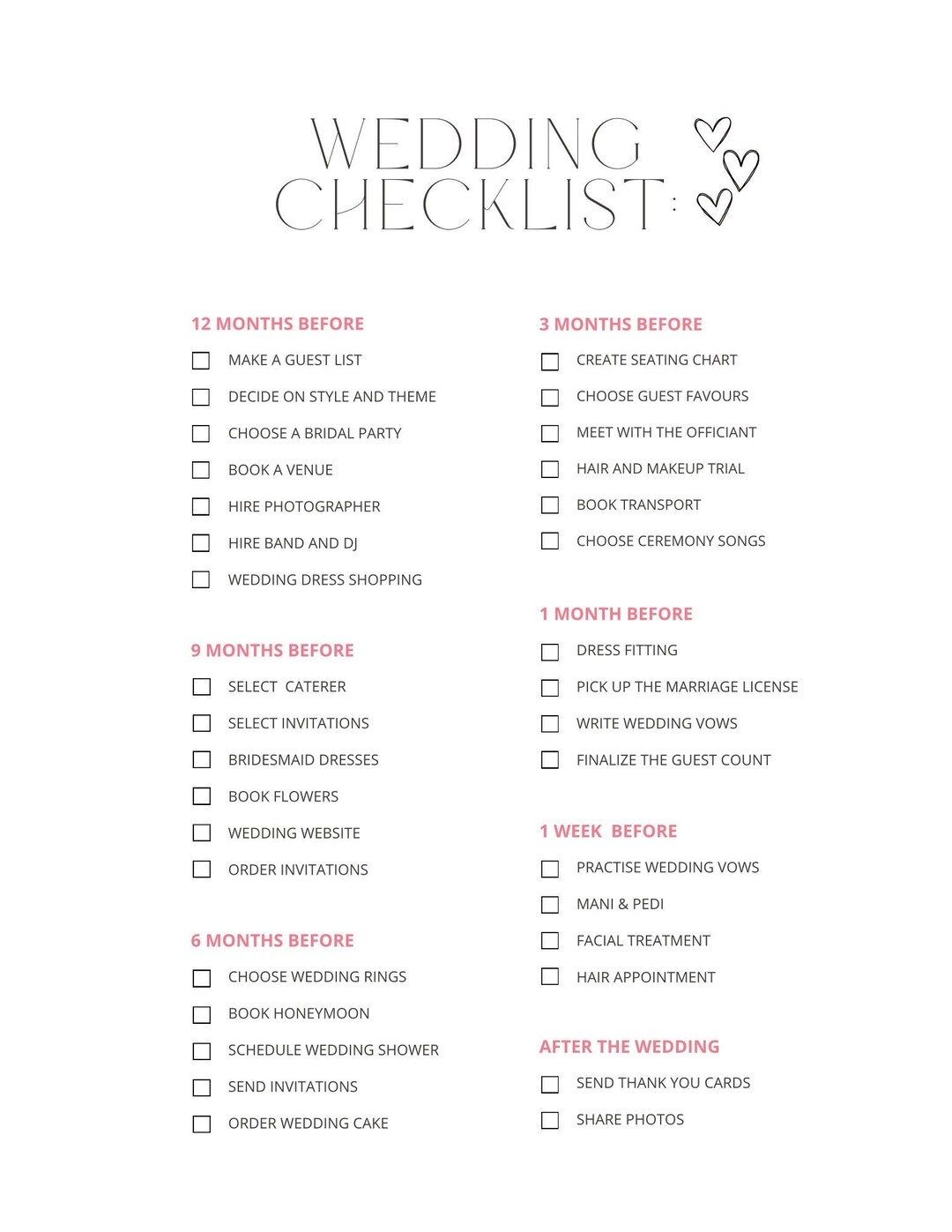 wedding planner checklist free printable wedding planner checklist free printable