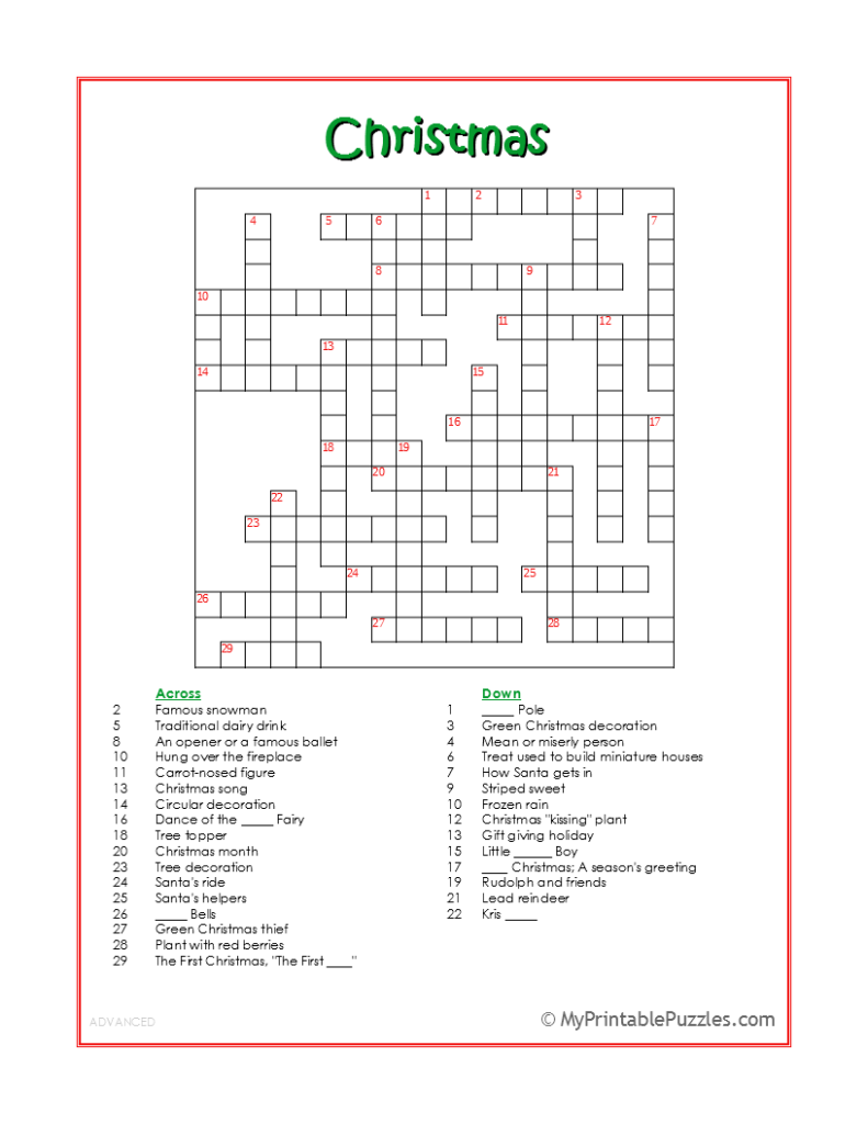 printable crossword puzzles for teens printable crossword puzzles for teens