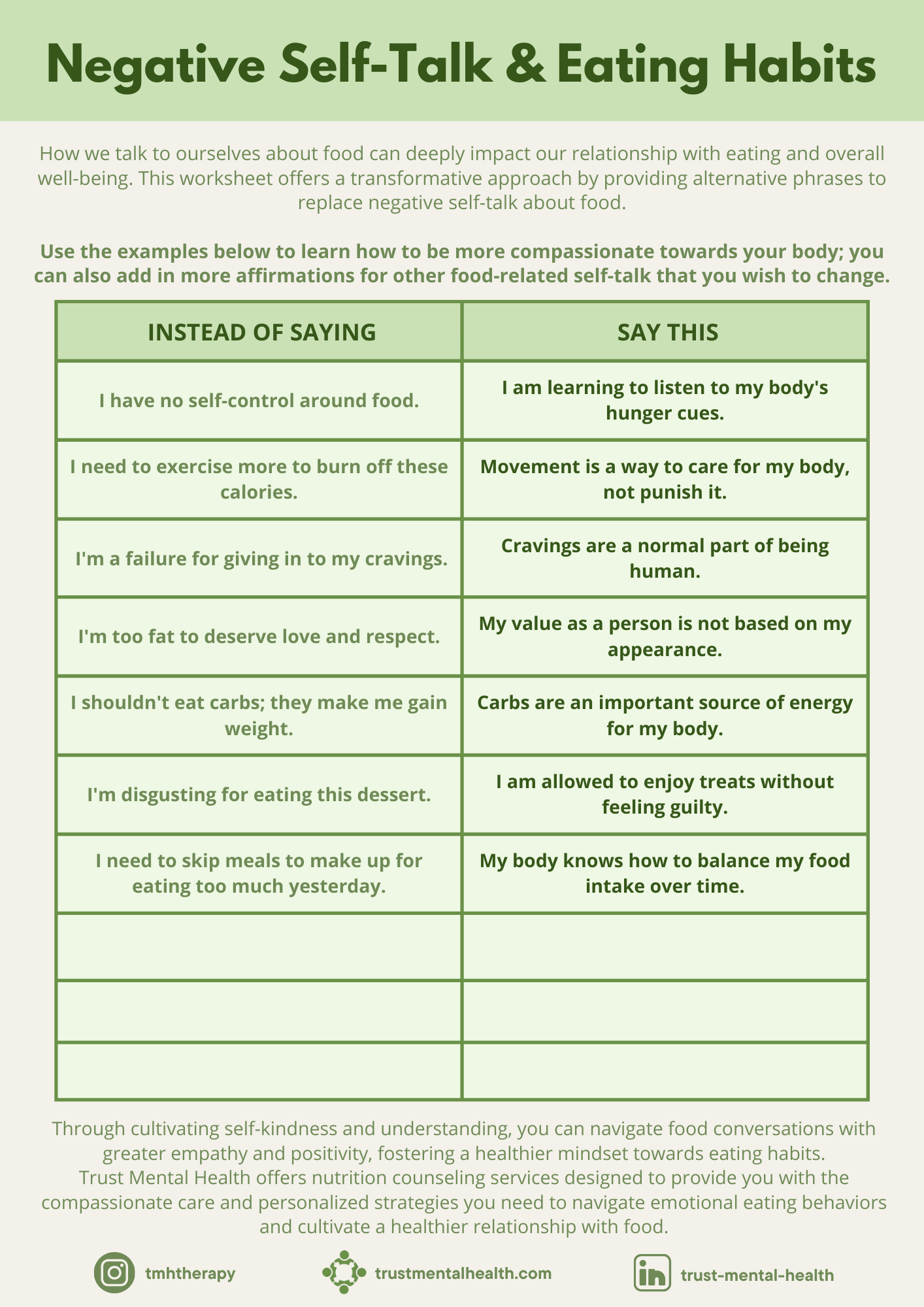 Coping Strategies Worksheets Trust Mental Health