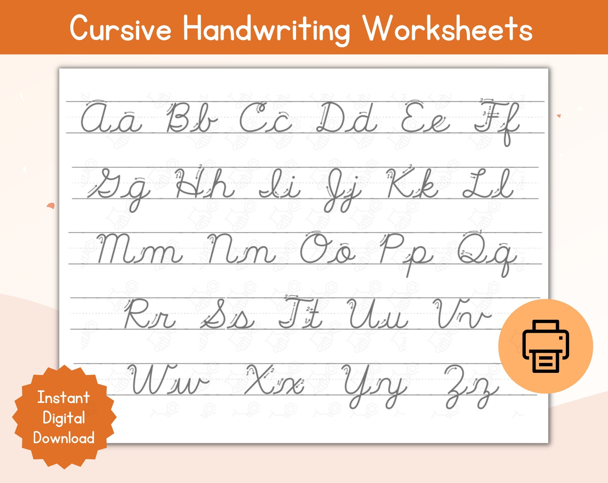printable cursive worksheets