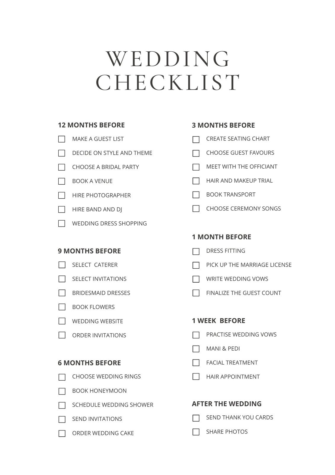 Customize 184 Wedding Checklists Templates Online Canva Customize 184 Wedding Checklists Templates Online Canva