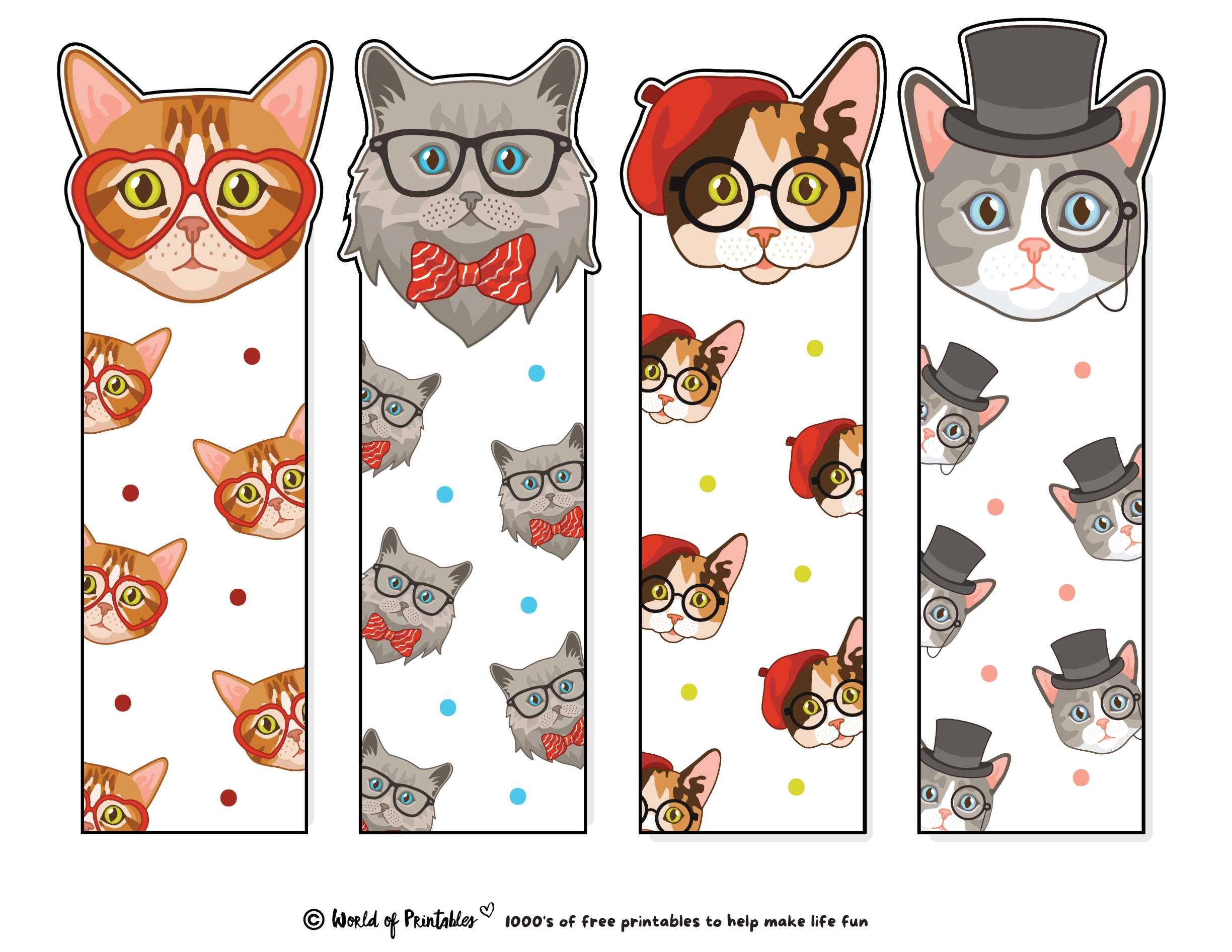 Cute Bookmarks 80 Cute Printable Bookmarks World Of Printables
