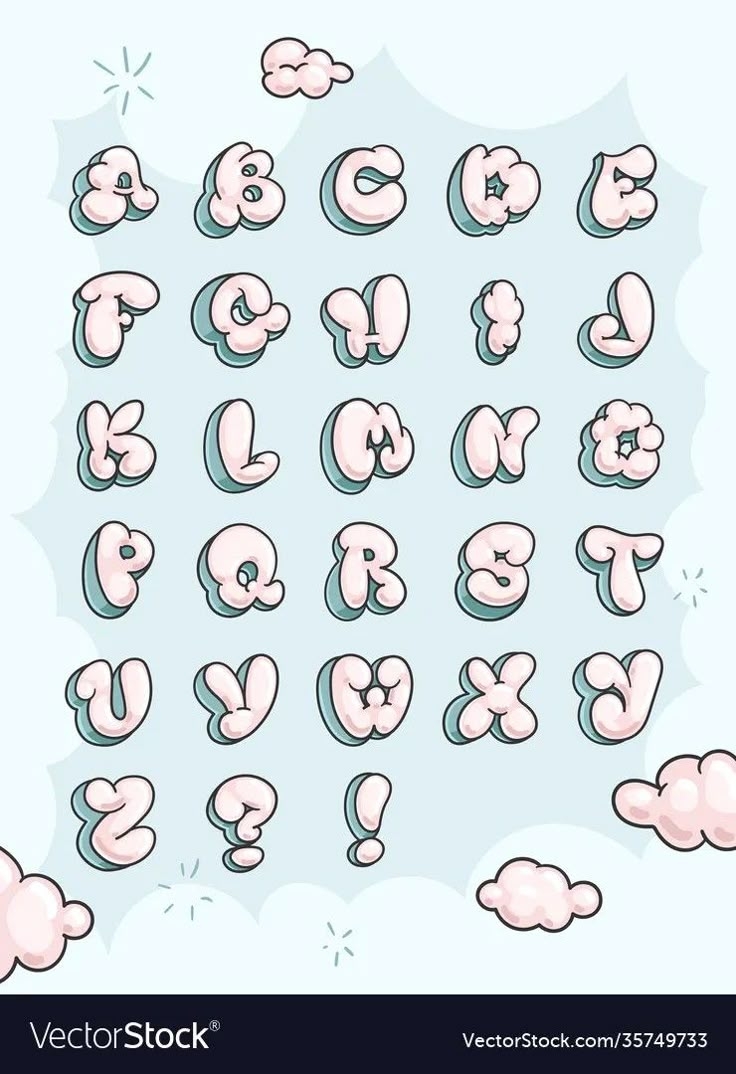 Cute Bubble Letter 