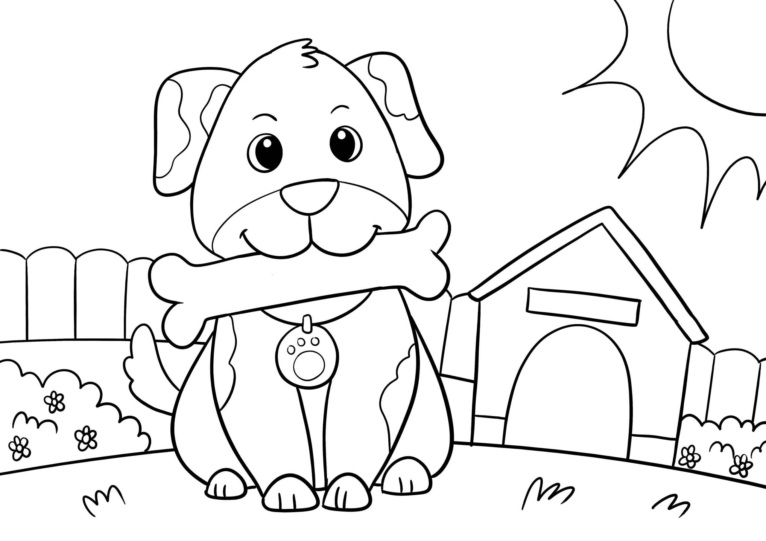 dog coloring sheets