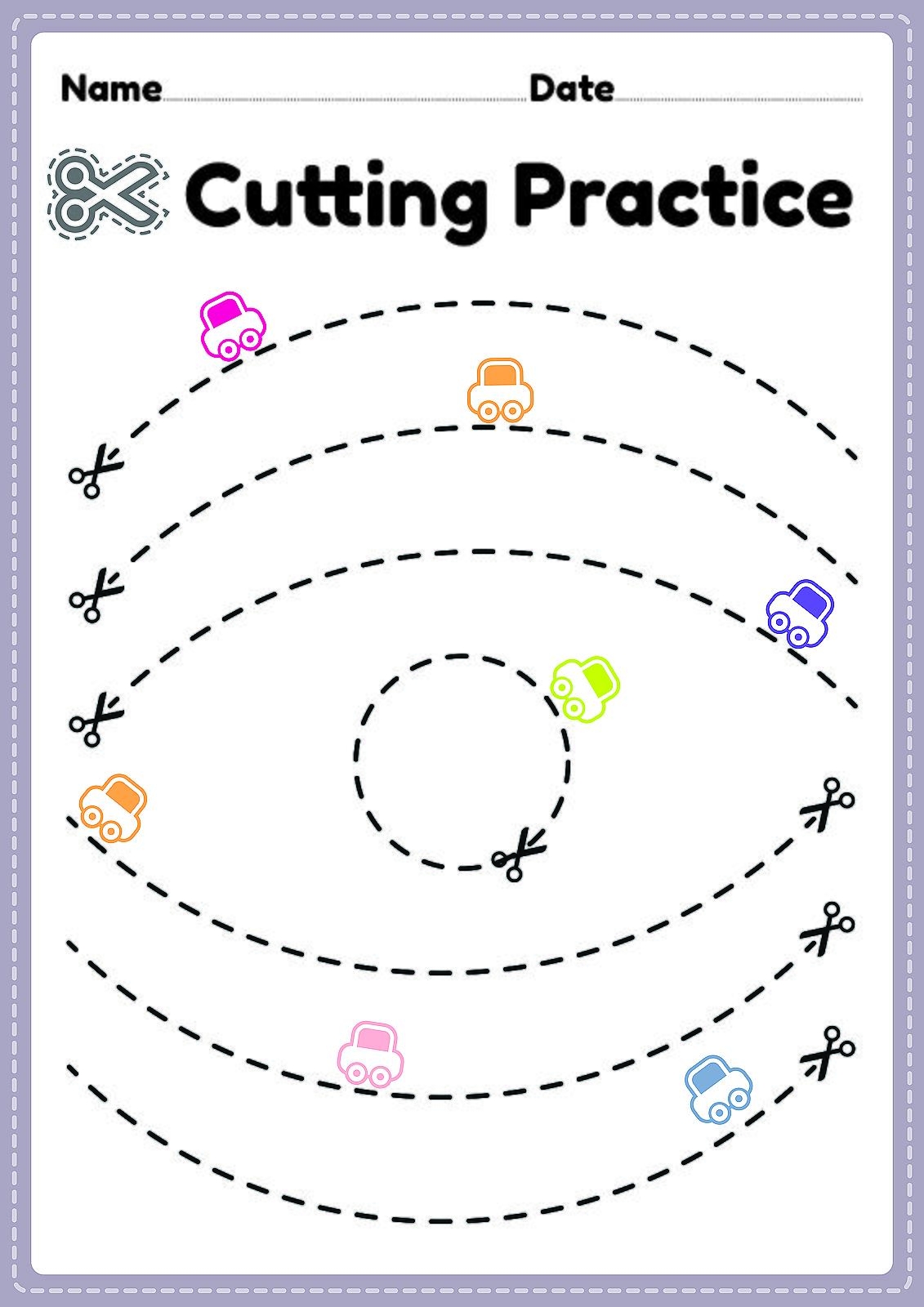 printable cutting worksheets