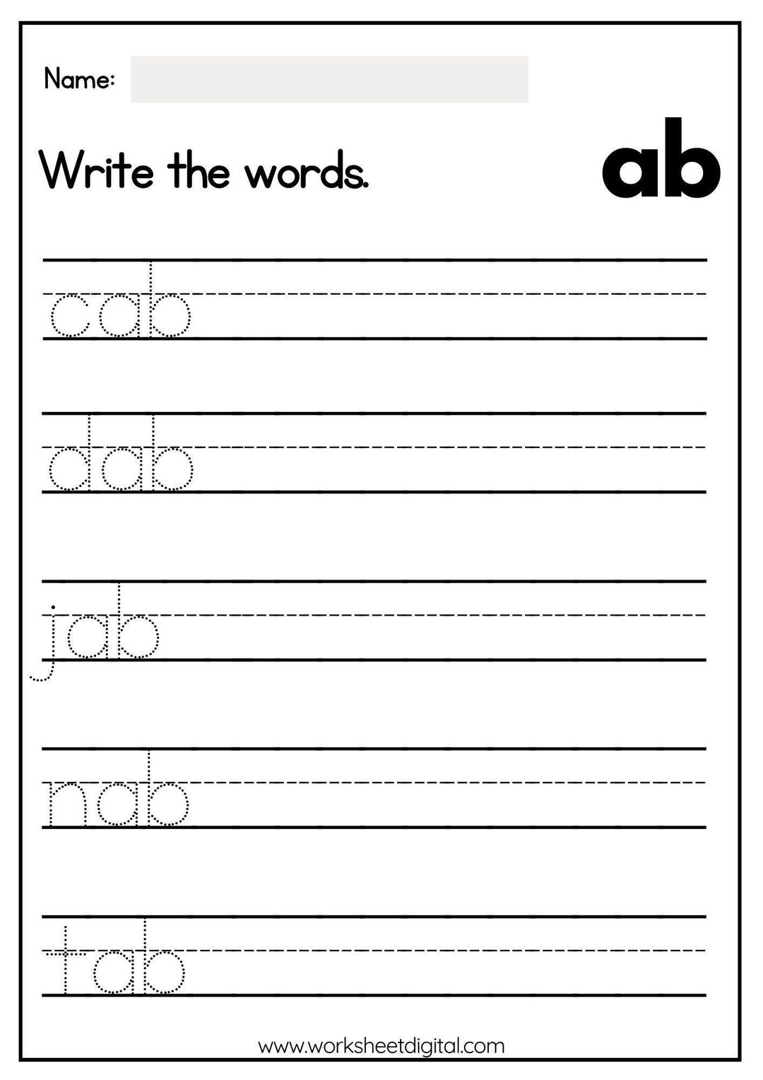 free printable writing worksheets for 1st graders