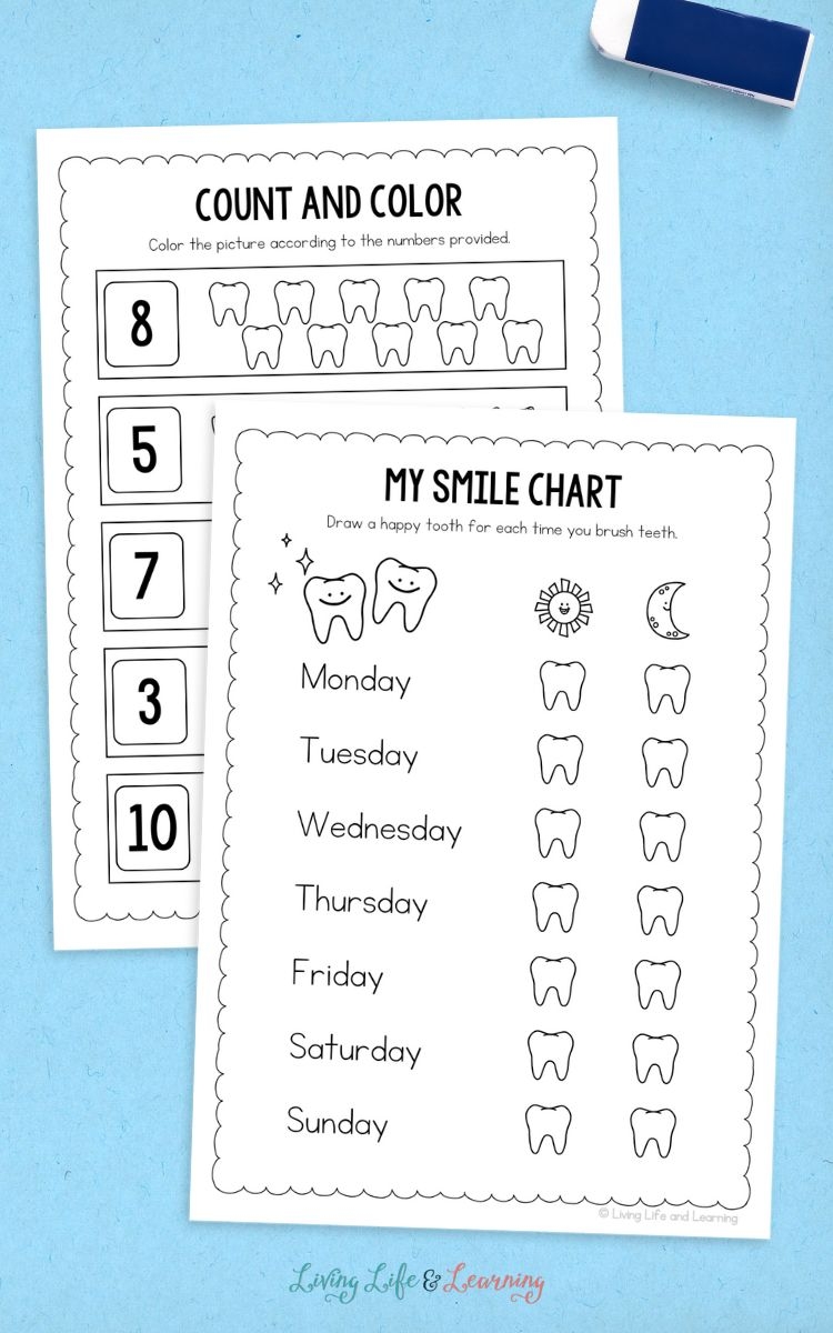 Dental Health Worksheets For Preschool Making Dental Care Fun 