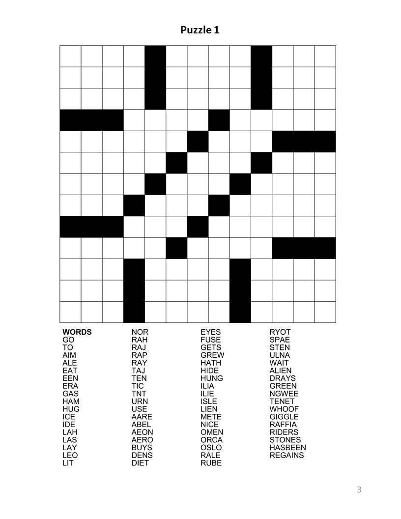 printable fill in crossword puzzles printable fill in crossword puzzles