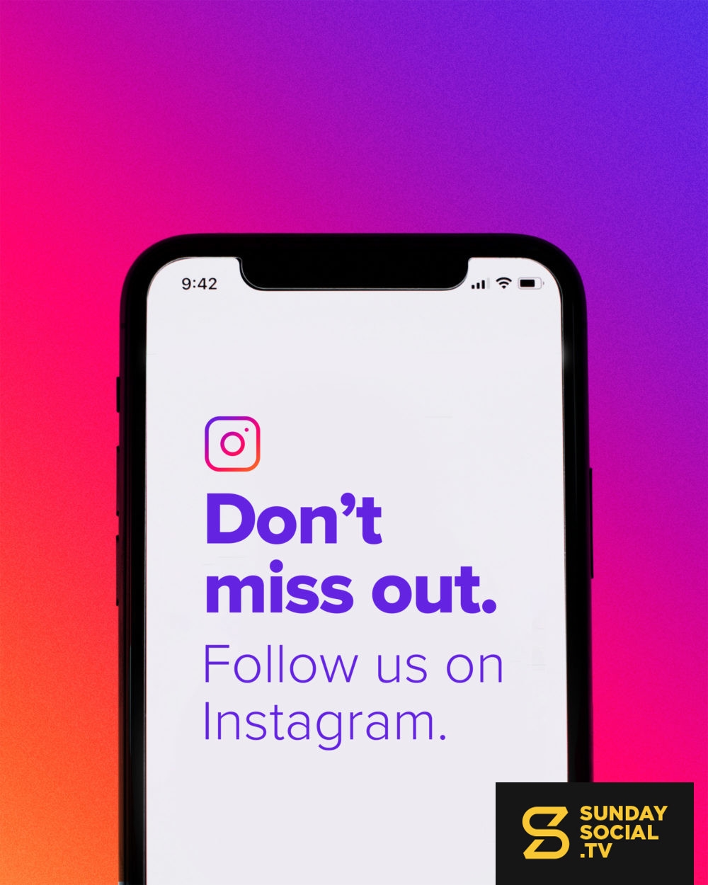 Don t Miss Out Follow Us On Instagram Sunday Social