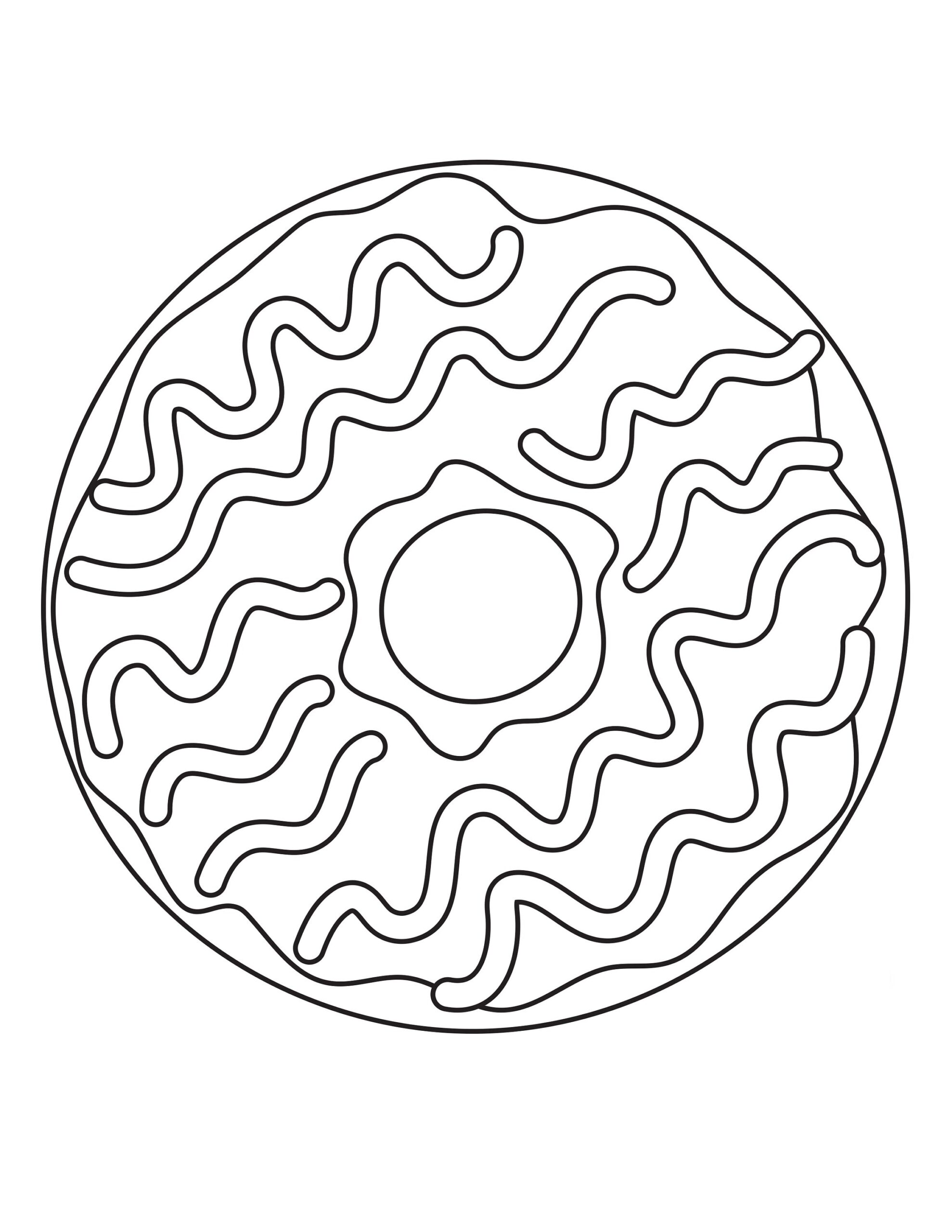Donuts 12 Printable Coloring Pages Etsy Israel