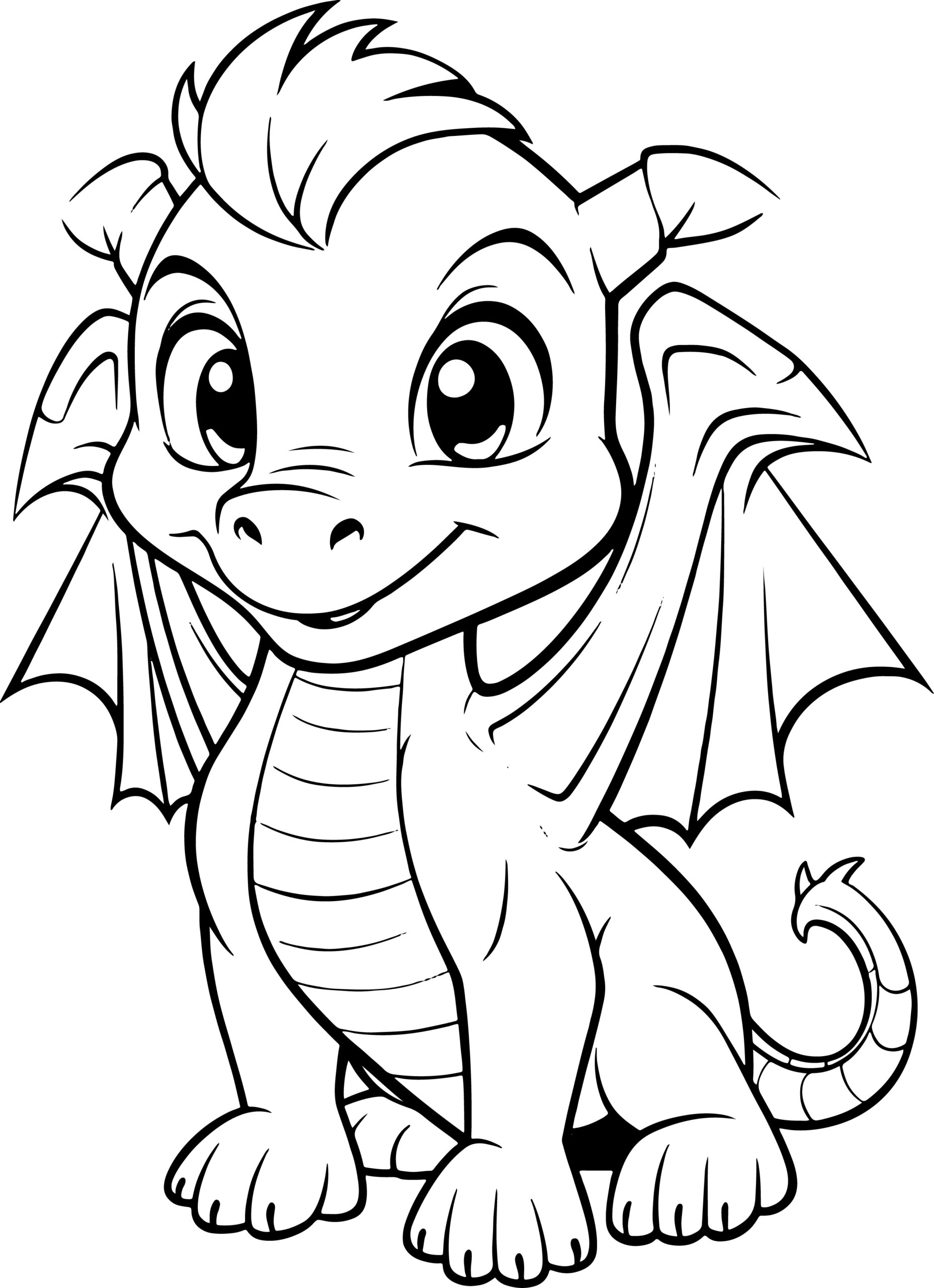 dragon coloring sheet