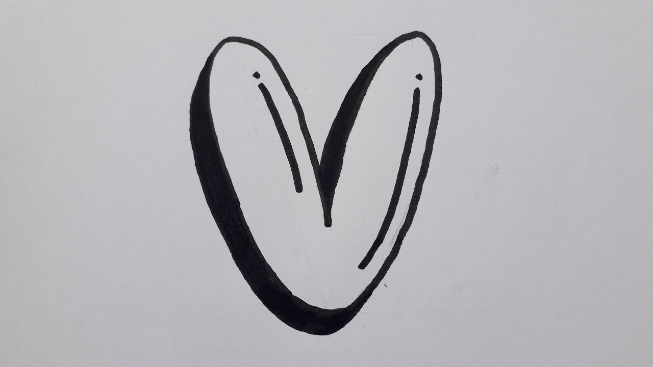 Drawing Graffiti Bubble Letter V Easy How To Draw Capital Letters For Beginners Art On Paper YouTube
