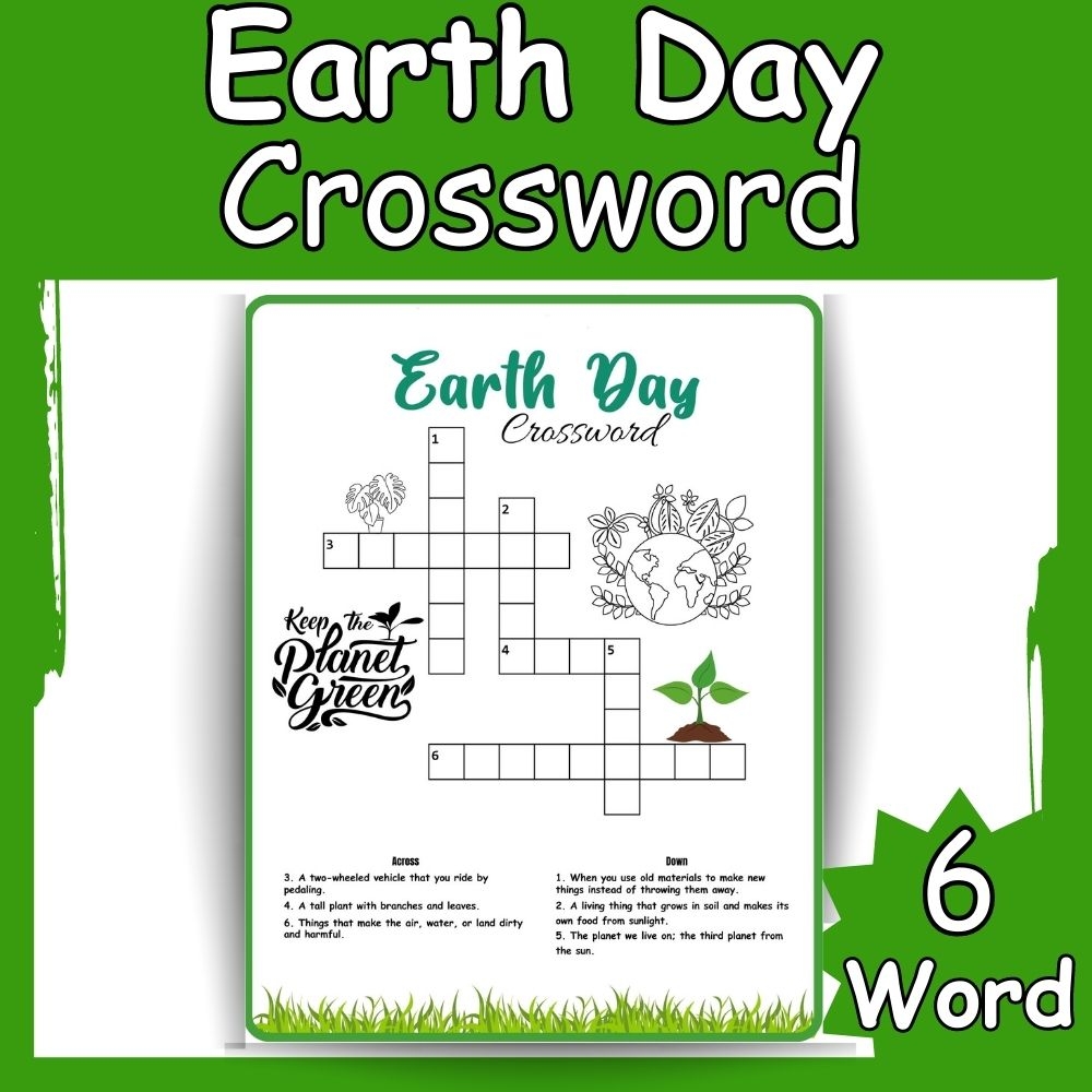 earth day crossword puzzle printable earth day crossword puzzle printable