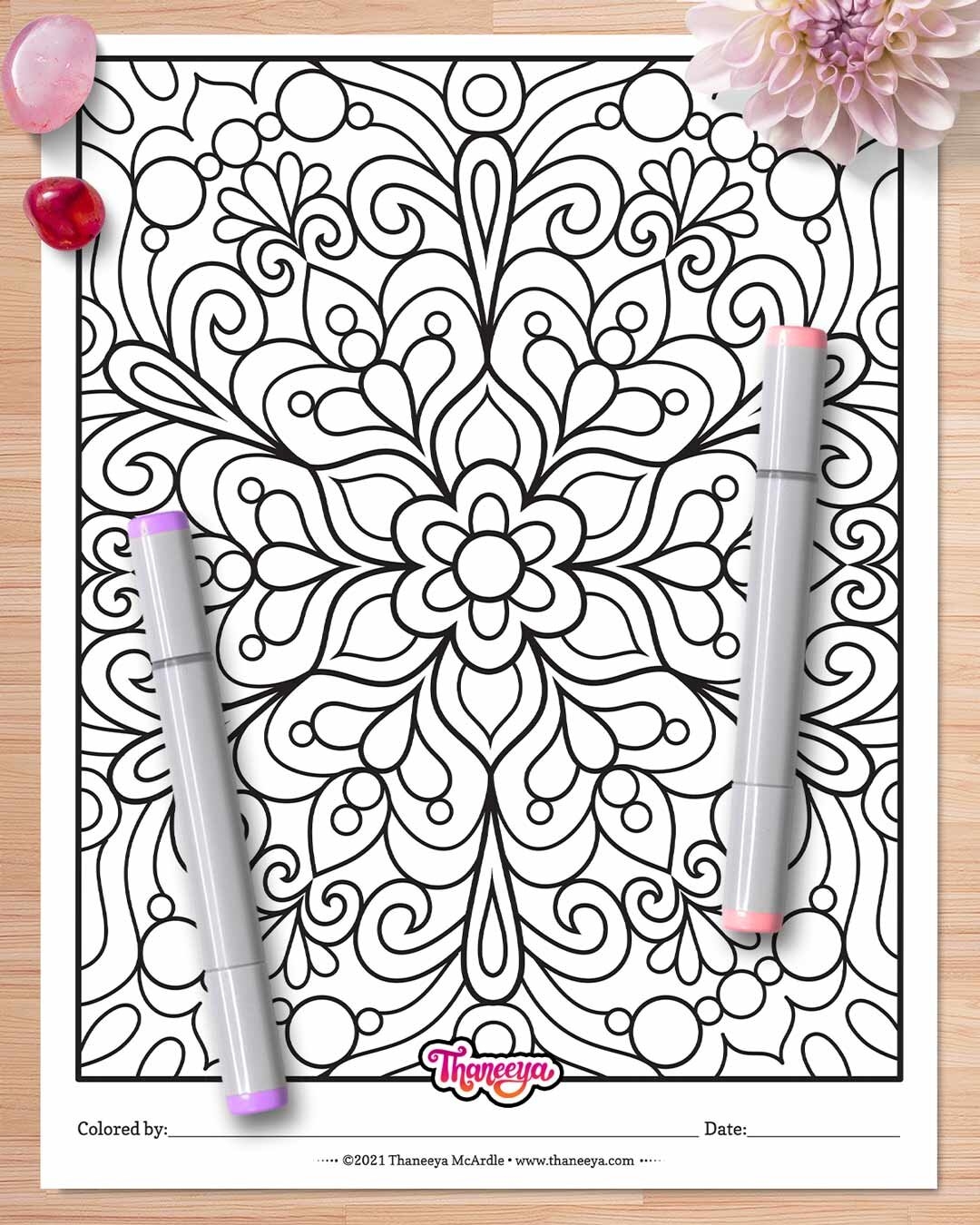 abstract art coloring pages