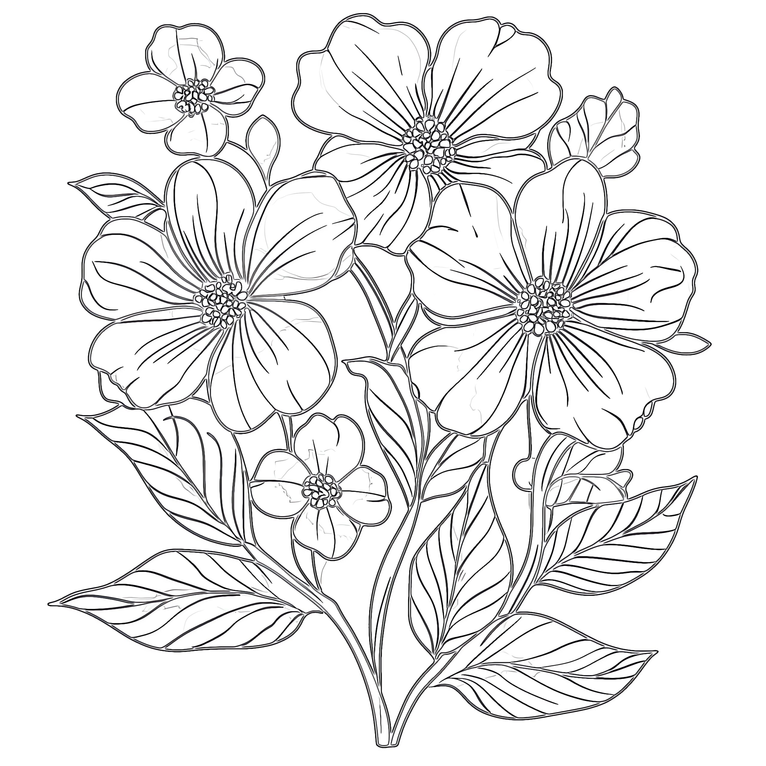 free printable coloring pages of flowers