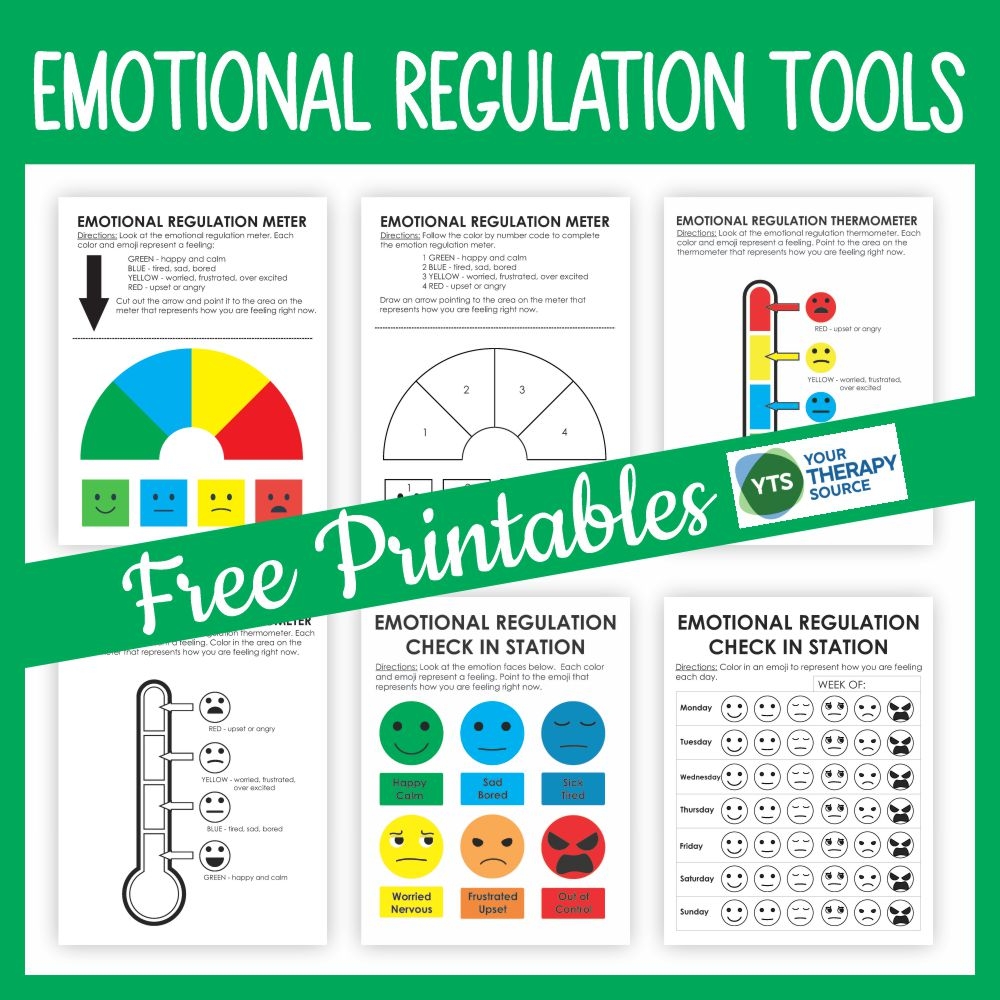 Emotion Regulation Worksheet PDF Packet FREE Your Therapy Source Emotion Regulation Worksheet PDF Packet FREE Your Therapy Source