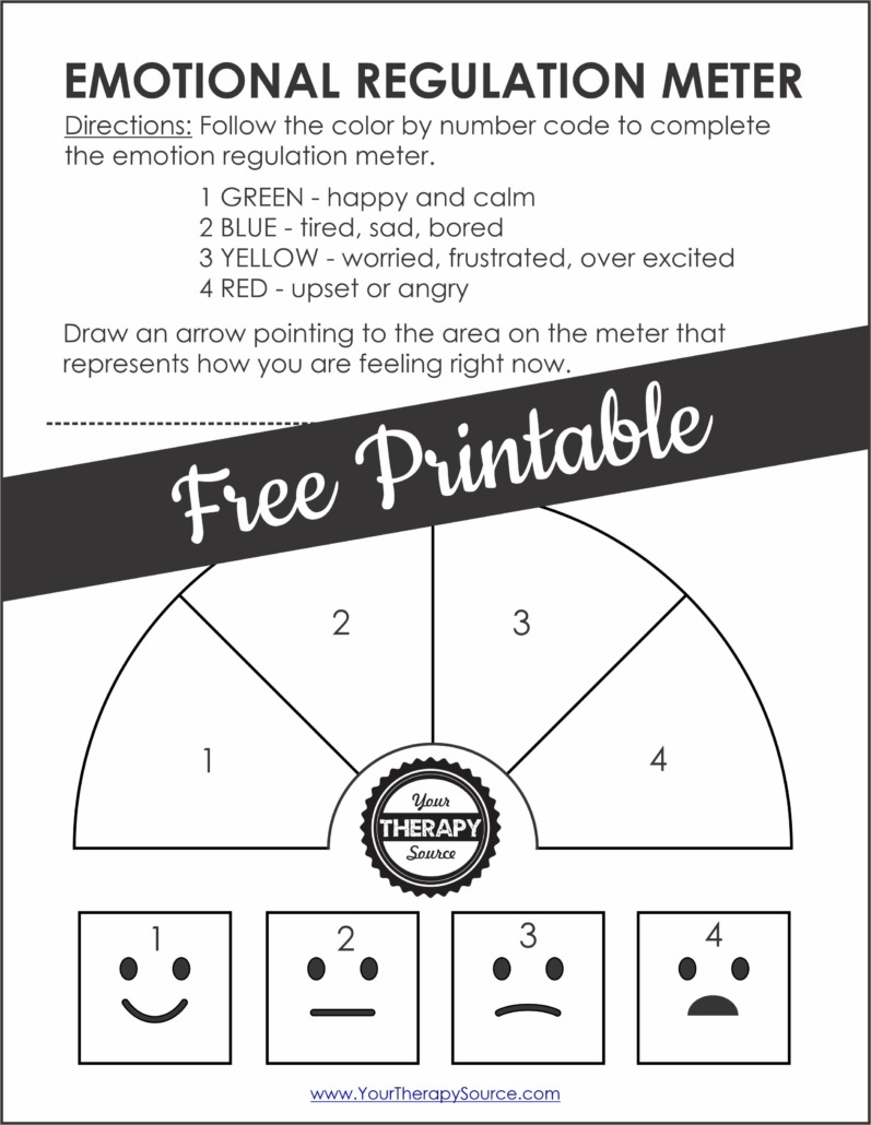 Emotion Regulation Worksheet PDF Packet FREE Your Therapy Source Emotion Regulation Worksheet PDF Packet FREE Your Therapy Source