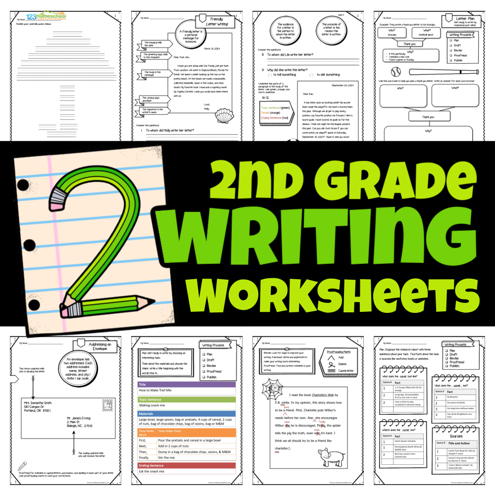 Enjoy A Year Of FREE 2nd Grade Writing Worksheets Enjoy A Year Of FREE 2nd Grade Writing Worksheets