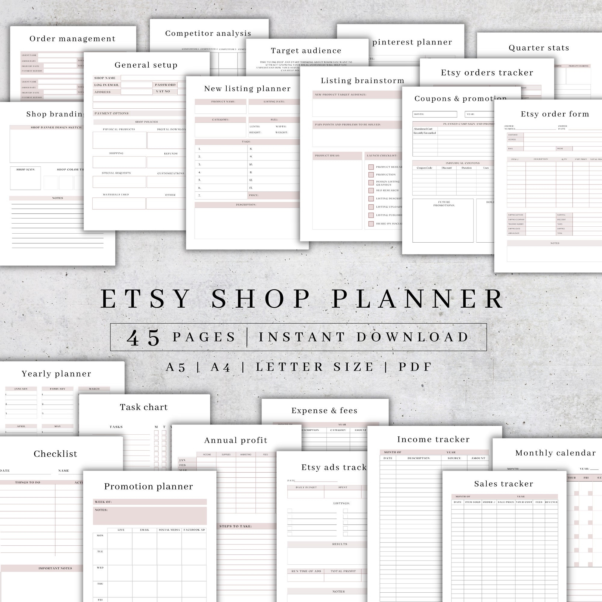 etsy planner printables etsy planner printables