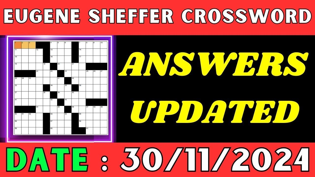 sheffer crossword puzzle printable