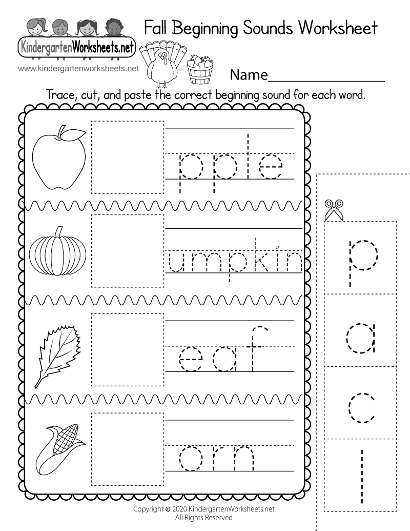 Fall Beginning Sounds Worksheet Free Printable Digital PDF Fall Beginning Sounds Worksheet Free Printable Digital PDF