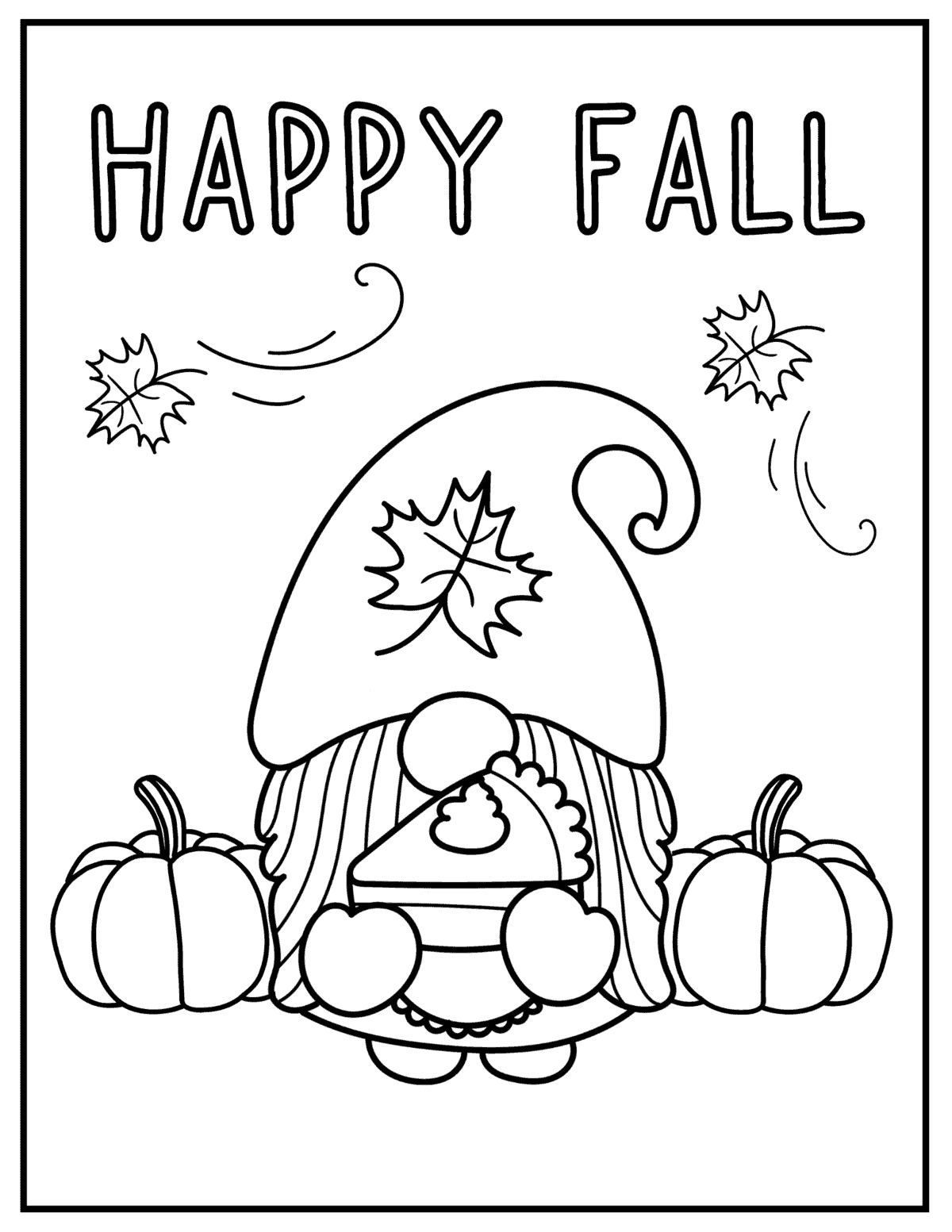 printable fall coloring pages