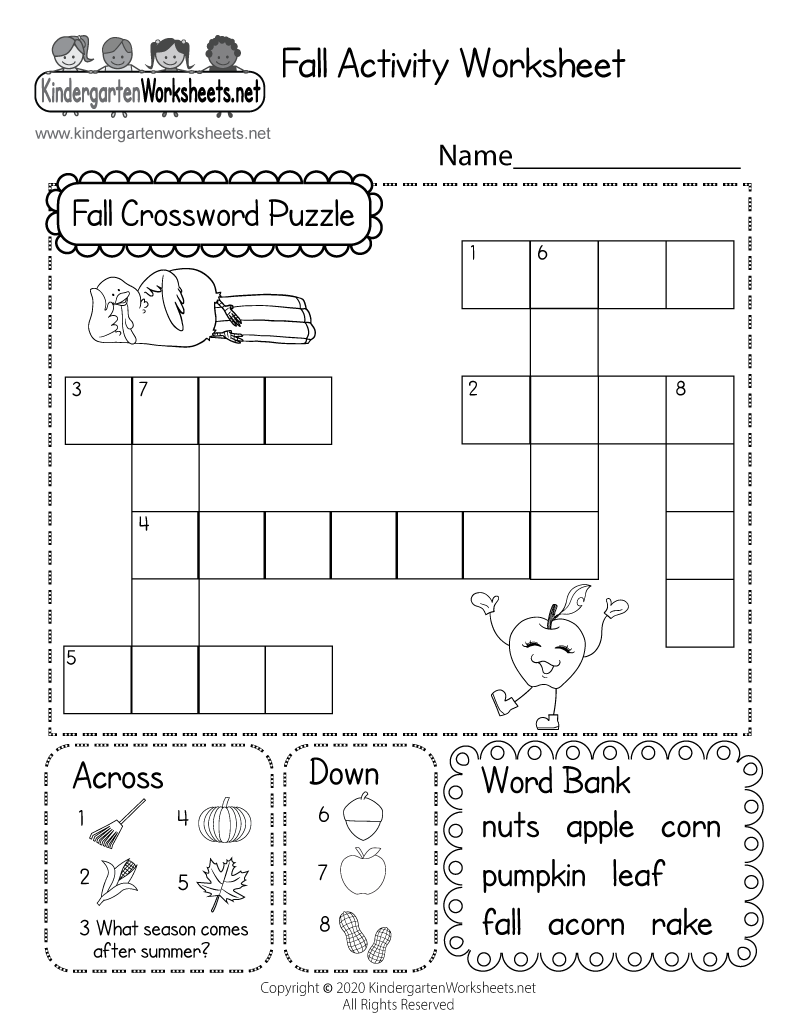 fall crossword puzzle printable fall crossword puzzle printable
