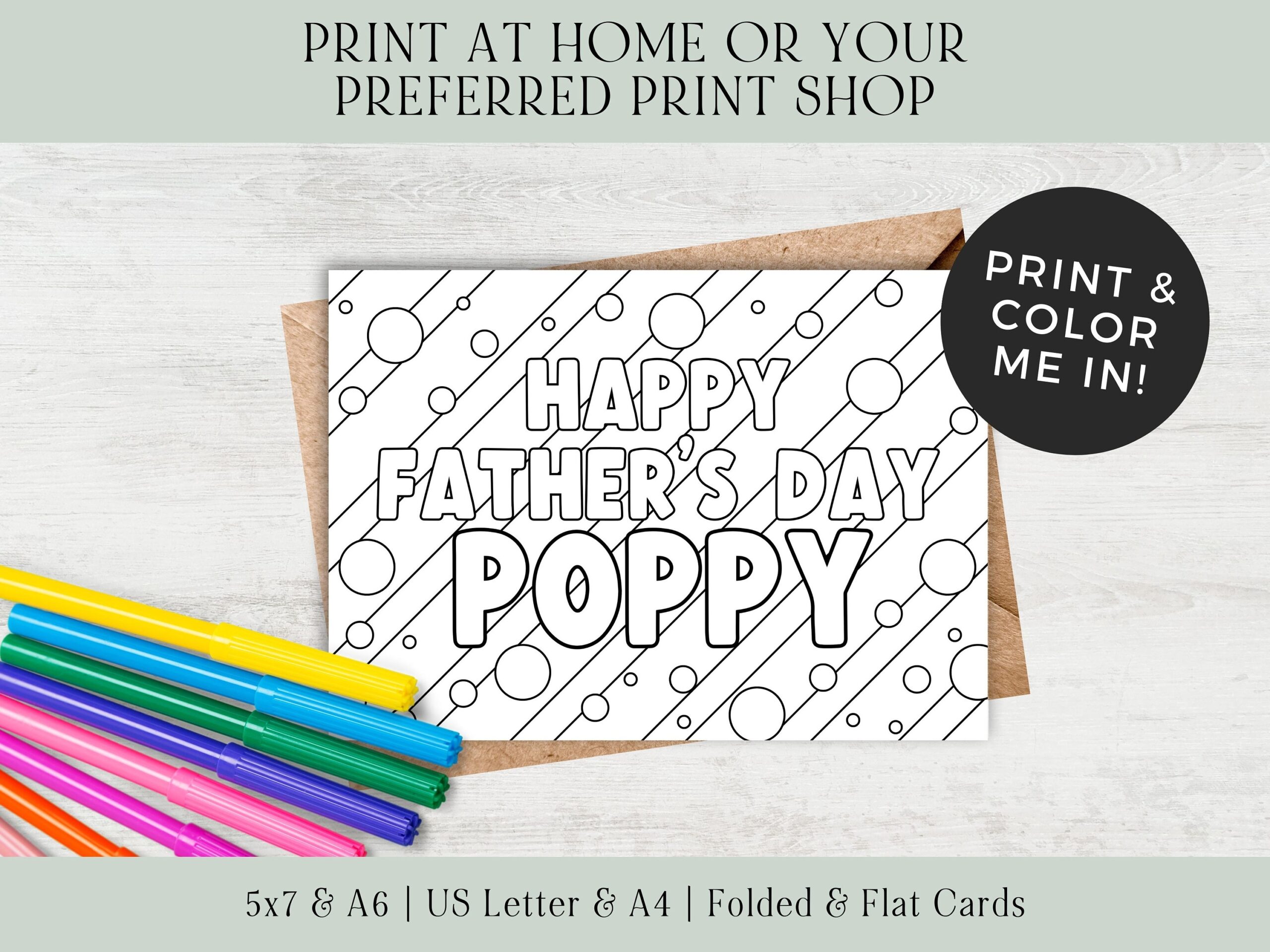 fathers day card printable