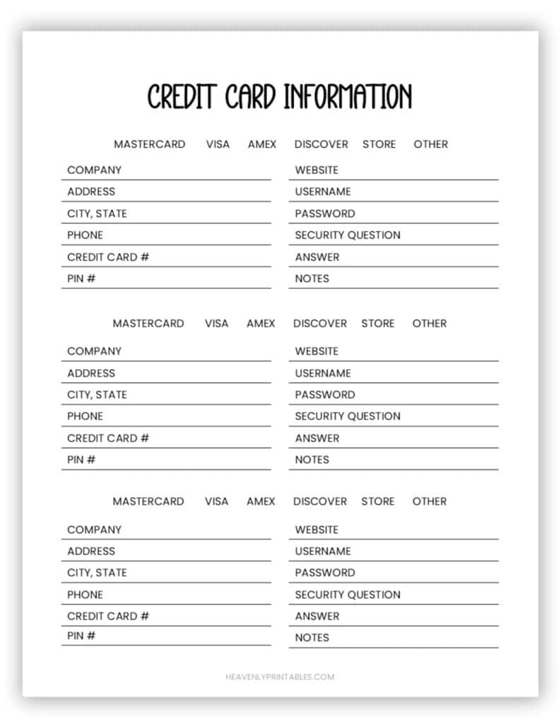 Final Wishes Planner Free PDF Printable Heavenly Printables Final Wishes Planner Free PDF Printable Heavenly Printables