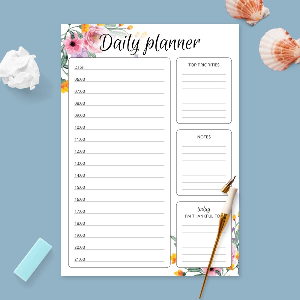 hourly planner free printable hourly planner free printable