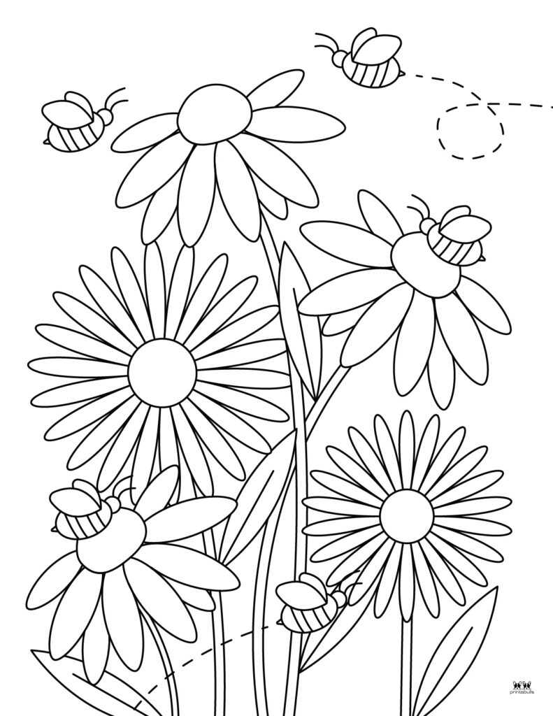 free coloring pages flowers