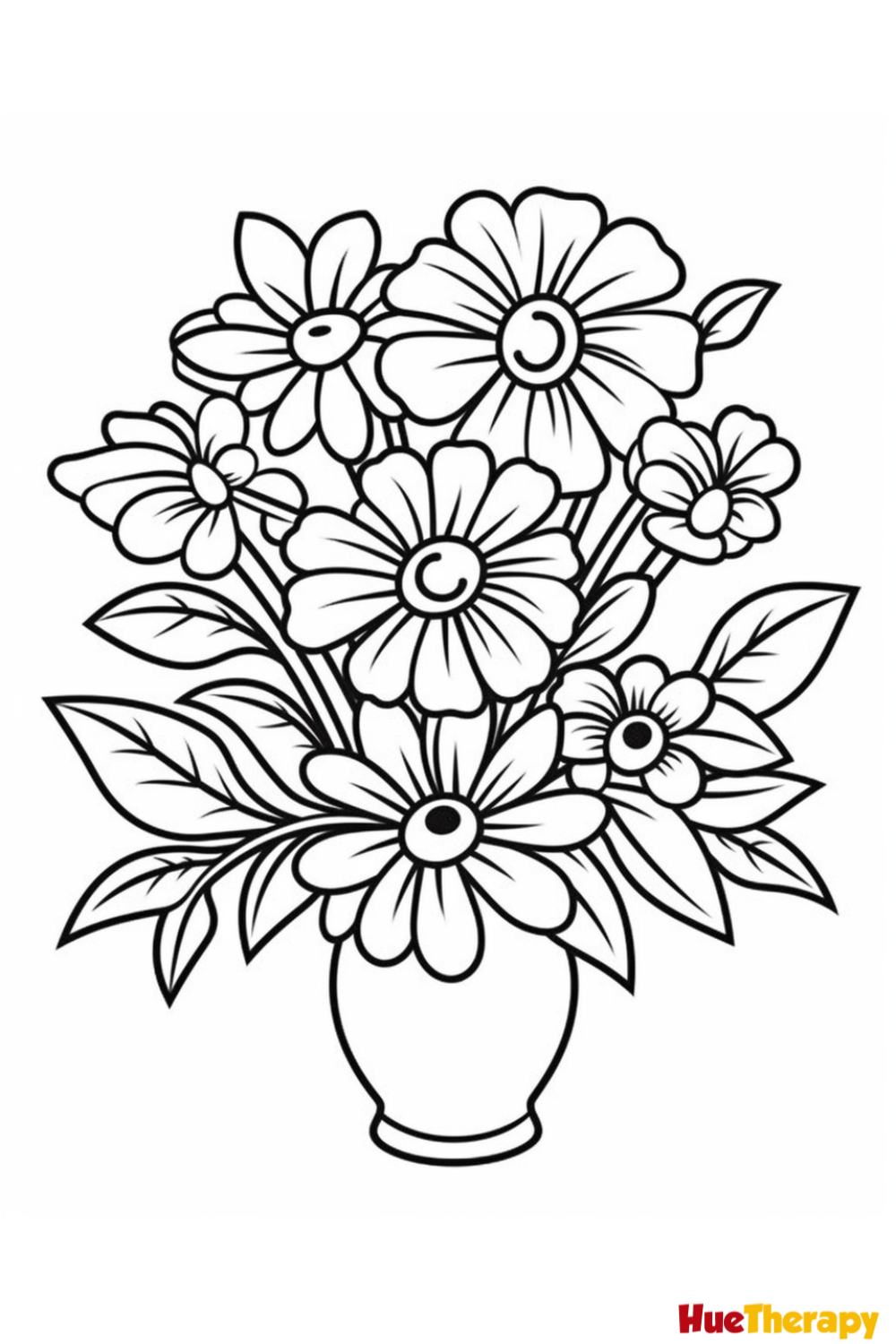 flower colouring pages printable