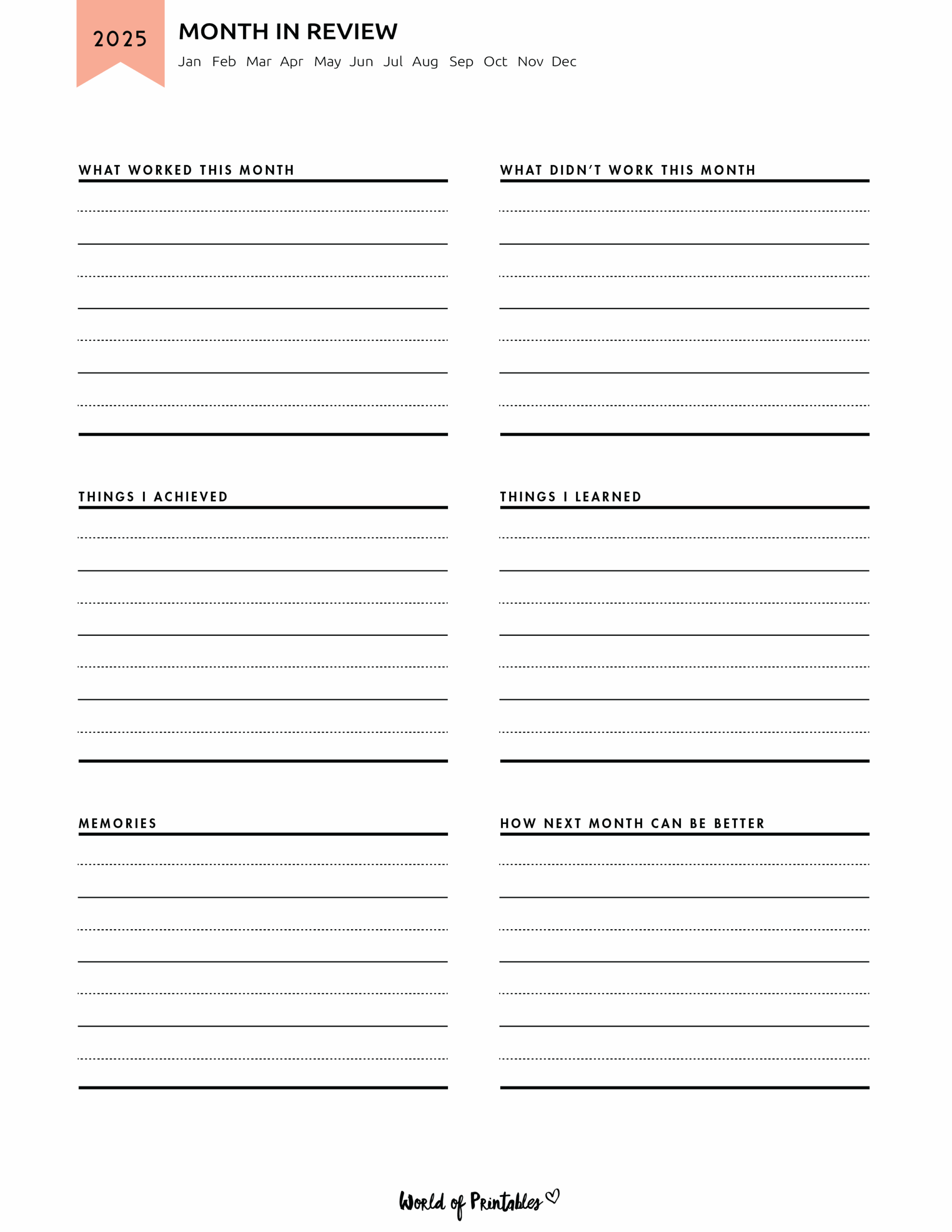 printable planner pages 2025