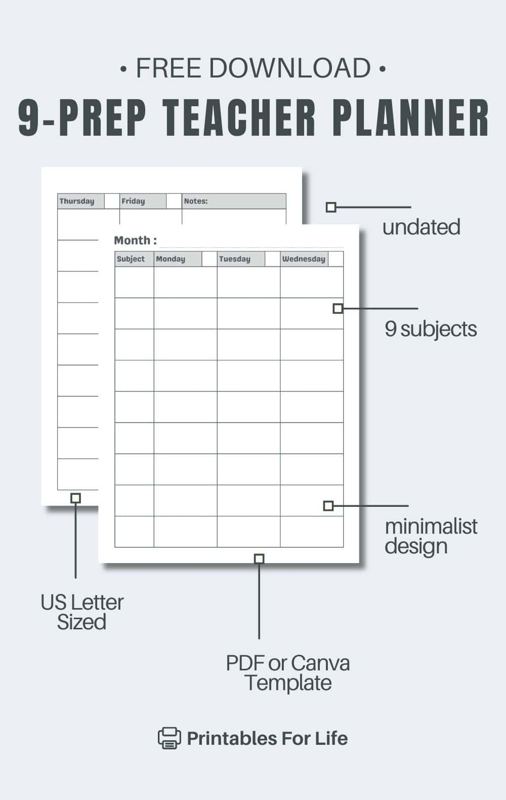 Free 9 Subject Teacher Lesson Plan Template Free 9 Subject Teacher Lesson Plan Template